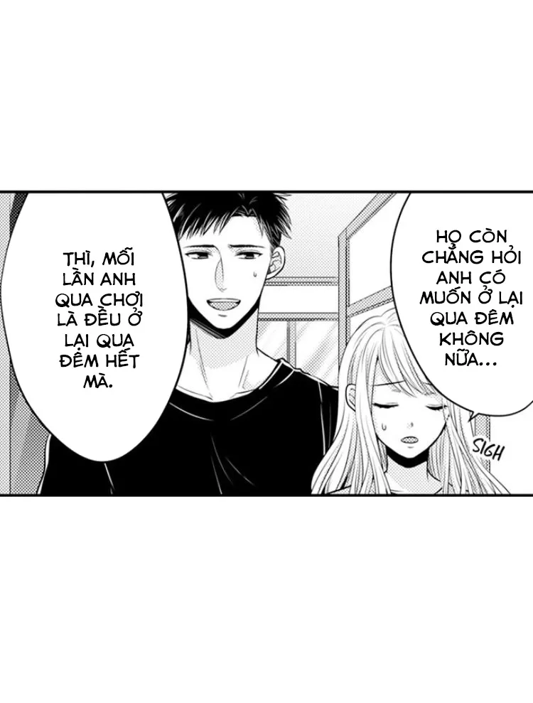 HentaiVN.net - Ảnh 18 - Ngọn lửa trong tầm tay [Fire in His Fingertips: A Flirty Fireman Ravishes Me with His Smoldering Gaze , 指先から本気の熱情～チャラ男消防士はまっすぐな目で私を抱いた] - Chapter 23: Động phòng nhà mẹ vợ