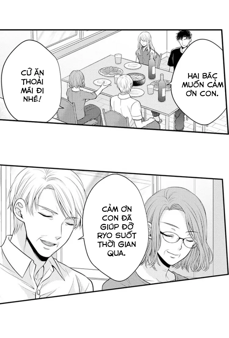 HentaiVN.net - Ảnh 5 - Ngọn lửa trong tầm tay [Fire in His Fingertips: A Flirty Fireman Ravishes Me with His Smoldering Gaze , 指先から本気の熱情～チャラ男消防士はまっすぐな目で私を抱いた] - Chapter 23: Động phòng nhà mẹ vợ