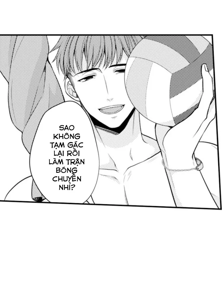 HentaiVN.net - Ảnh 15 - Ngọn lửa trong tầm tay [Fire in His Fingertips: A Flirty Fireman Ravishes Me with His Smoldering Gaze , 指先から本気の熱情～チャラ男消防士はまっすぐな目で私を抱いた] - Chapter 28: Bóng chuyền bãi biển