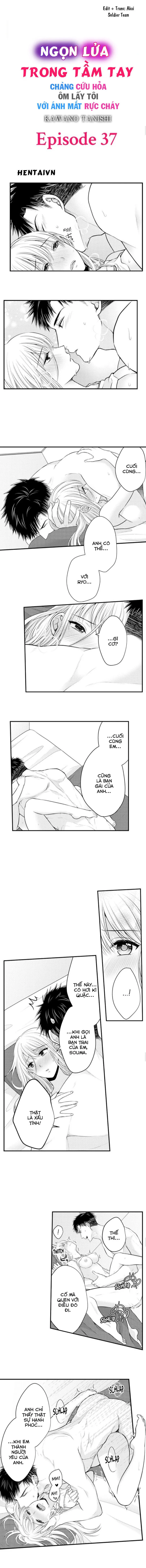 HentaiVN.net - Ảnh 3 - Ngọn lửa trong tầm tay [Fire in His Fingertips: A Flirty Fireman Ravishes Me with His Smoldering Gaze , 指先から本気の熱情～チャラ男消防士はまっすぐな目で私を抱いた] - Chapter 37: Khẩn cấp!!
