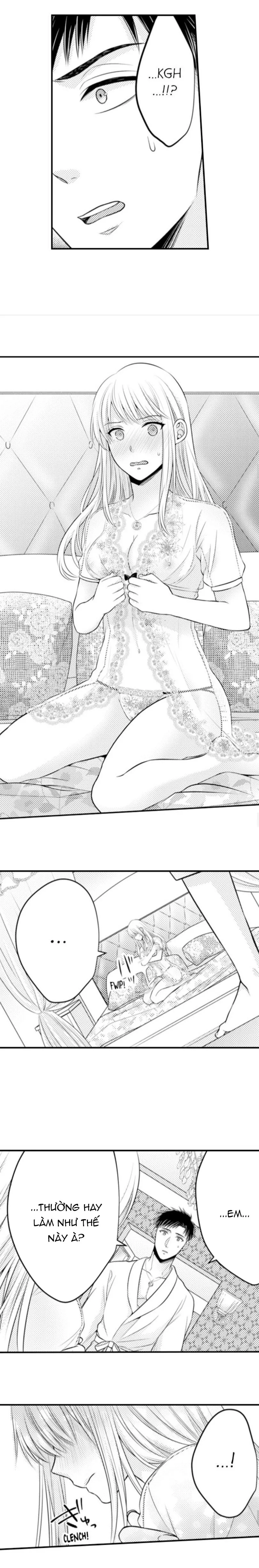 HentaiVN.net - Ảnh 5 - Ngọn lửa trong tầm tay [Fire in His Fingertips: A Flirty Fireman Ravishes Me with His Smoldering Gaze , 指先から本気の熱情～チャラ男消防士はまっすぐな目で私を抱いた] - Chapter 43: Bộ đồ ngủ