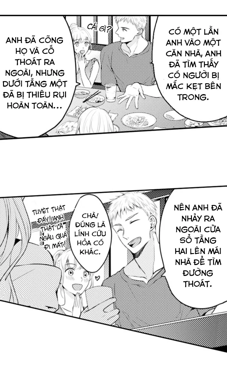 HentaiVN.net - Ảnh 3 - Ngọn lửa trong tầm tay [Fire in His Fingertips: A Flirty Fireman Ravishes Me with His Smoldering Gaze , 指先から本気の熱情～チャラ男消防士はまっすぐな目で私を抱いた] - Chapter 45: Xài baoo??