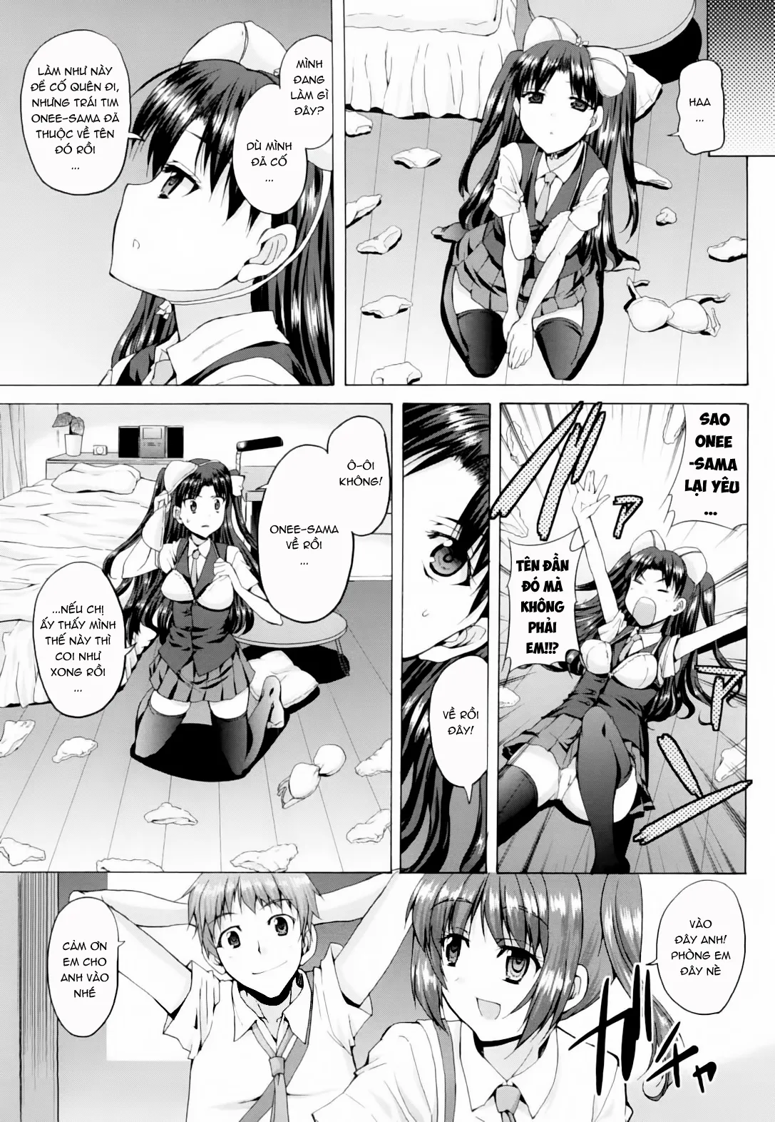 HentaiVN.net - Ảnh 3 - Triangle H [とらいあんぐるH] - P2-Chap 2-Đã nghiện còn ngại^^