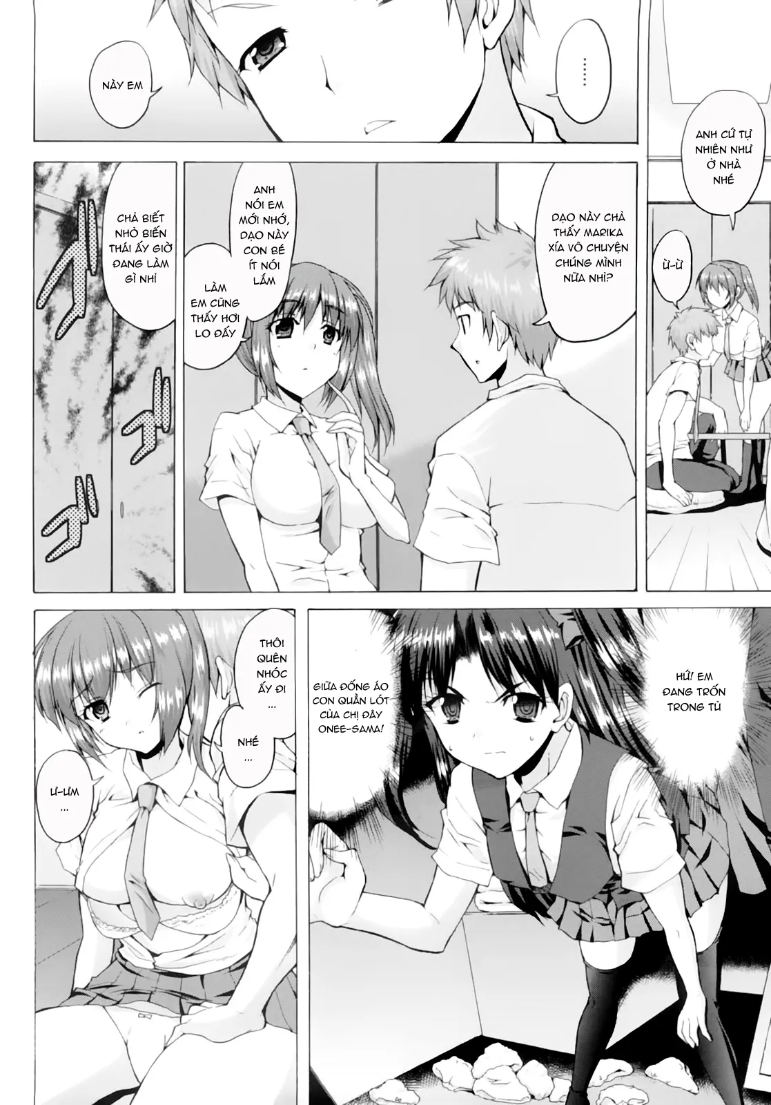 HentaiVN.net - Ảnh 4 - Triangle H [とらいあんぐるH] - P2-Chap 2-Đã nghiện còn ngại^^