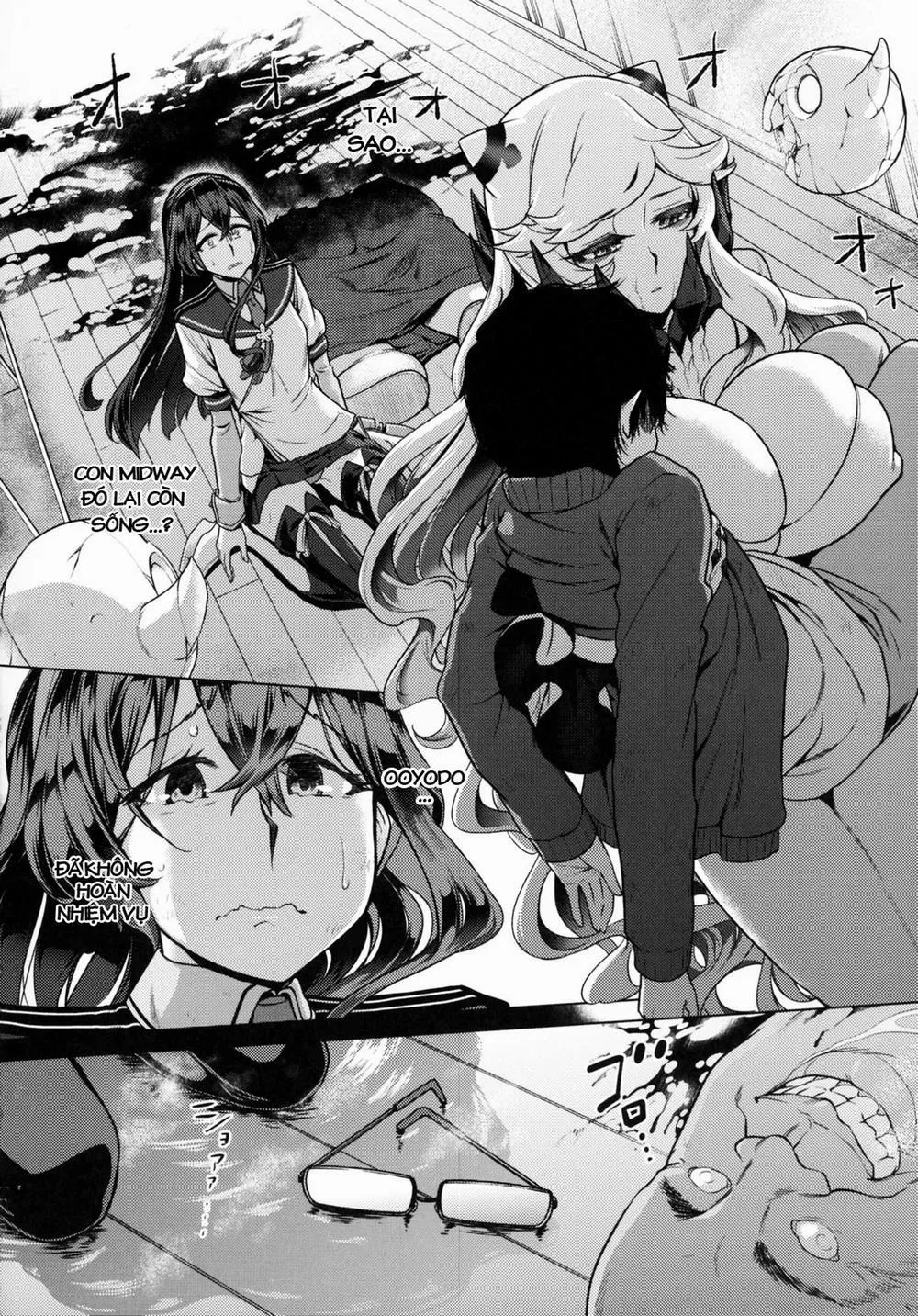 HentaiVN.net - Ảnh 5 - Sono Mukuwarenu Ai no Tame ni Ooyodo wa Hikari o Motomeru. (Kantai Collection) - Chương One-shot