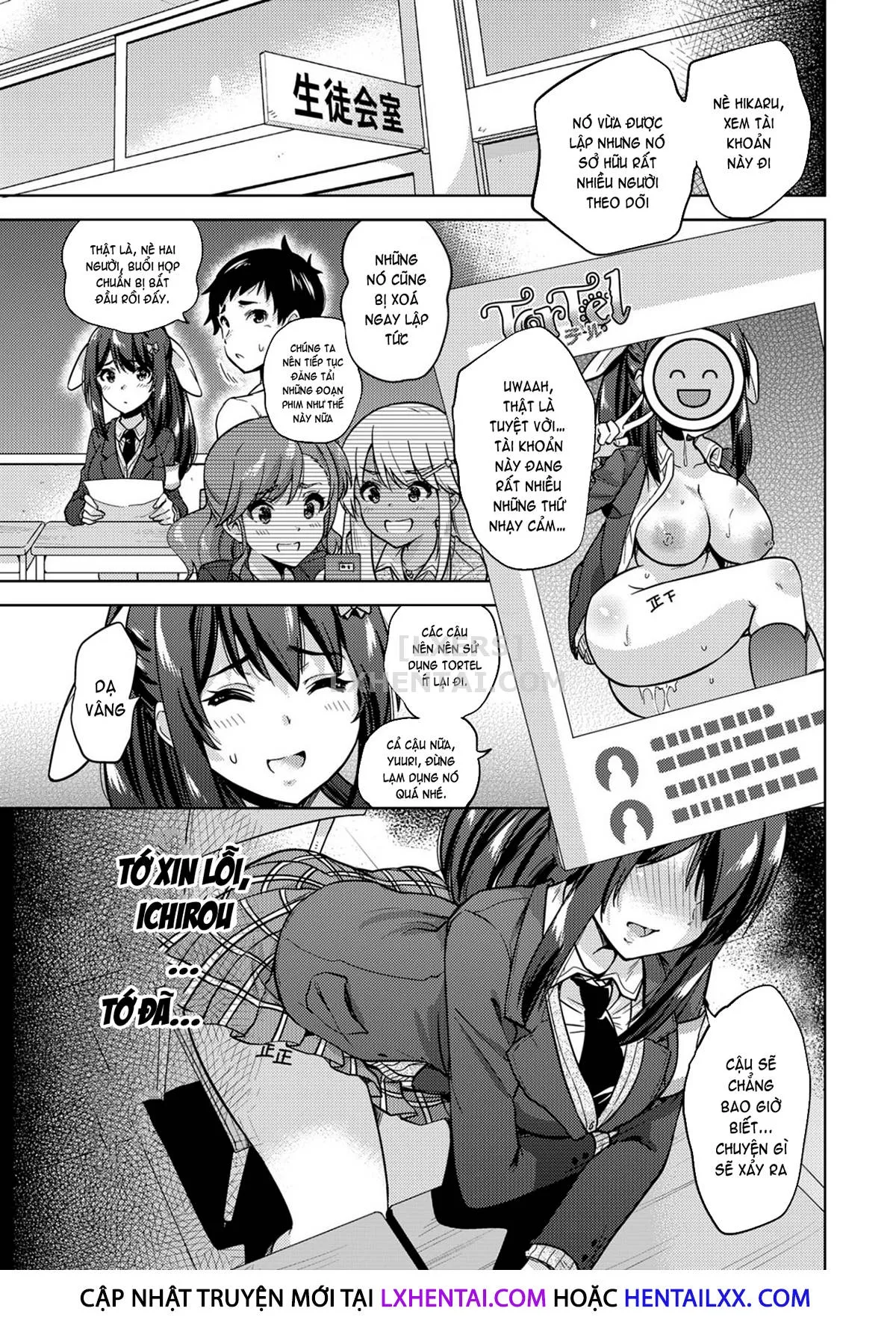 HentaiVN.net - Ảnh 28 - SNS Seitokai Yakuin Wo Netotte Share Suru Hanashi. [A Story About Fucking A Student Council Member And Sharing Her Pics Online] - Chap 1