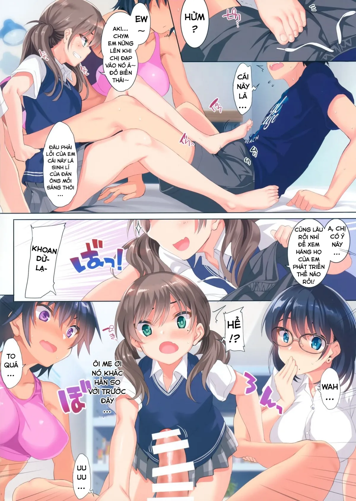 HentaiVN.net - Ảnh 8 - Three Sister's Harem - Oneshot