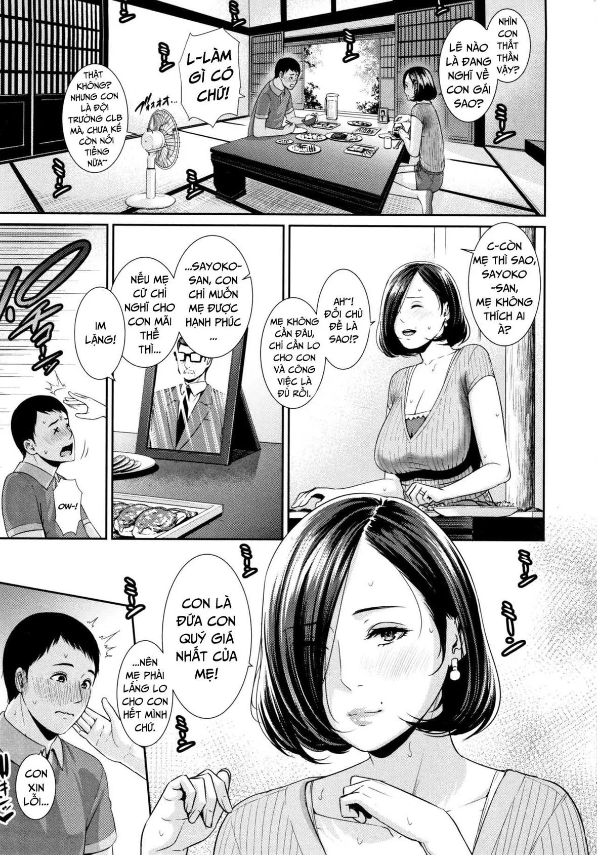 HentaiVN.net - Ảnh 4 - Mayonaka No Haha - Chap 1