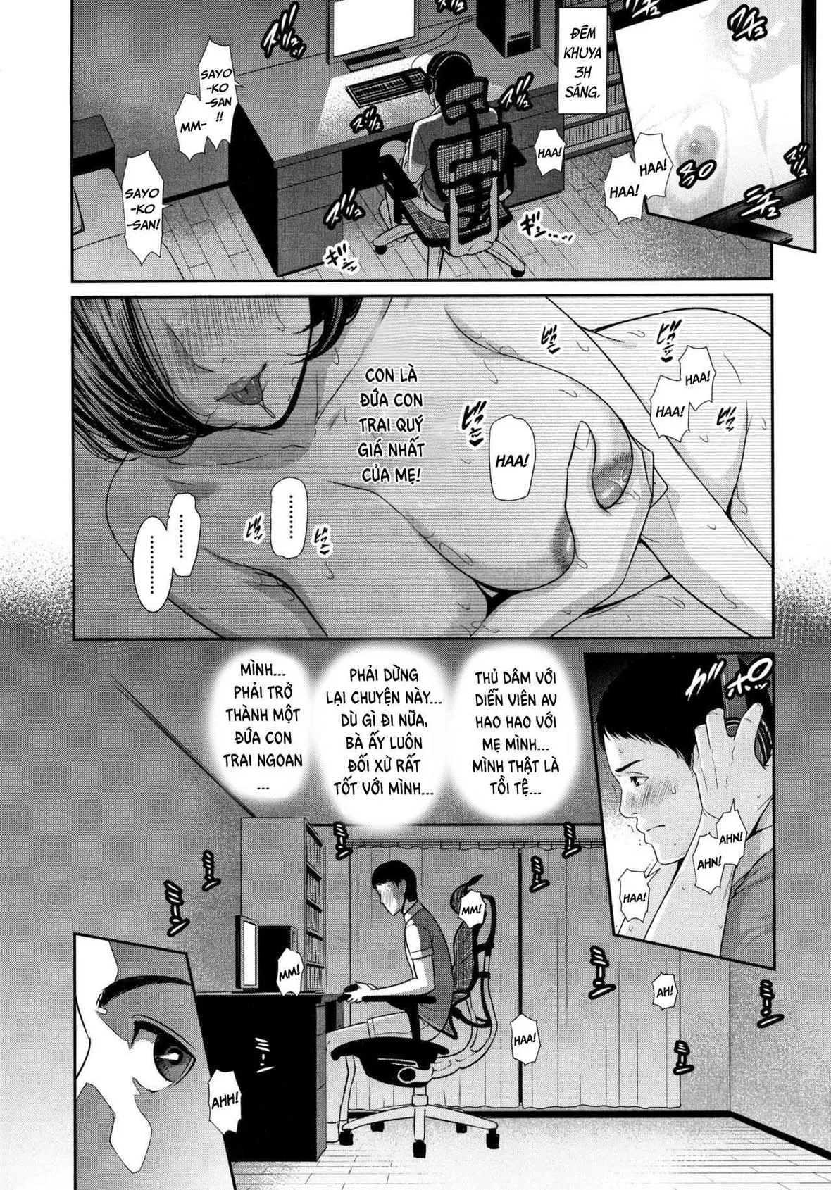 HentaiVN.net - Ảnh 5 - Mayonaka No Haha - Chap 1