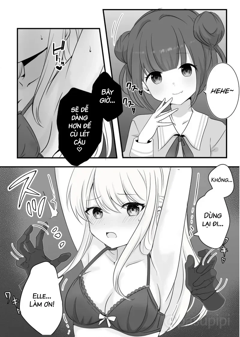 HentaiVN.net - Ảnh 10 - Câu chuyện về Elle bị linh hồn ác nhập và bắt nạt Lily - Oneshot