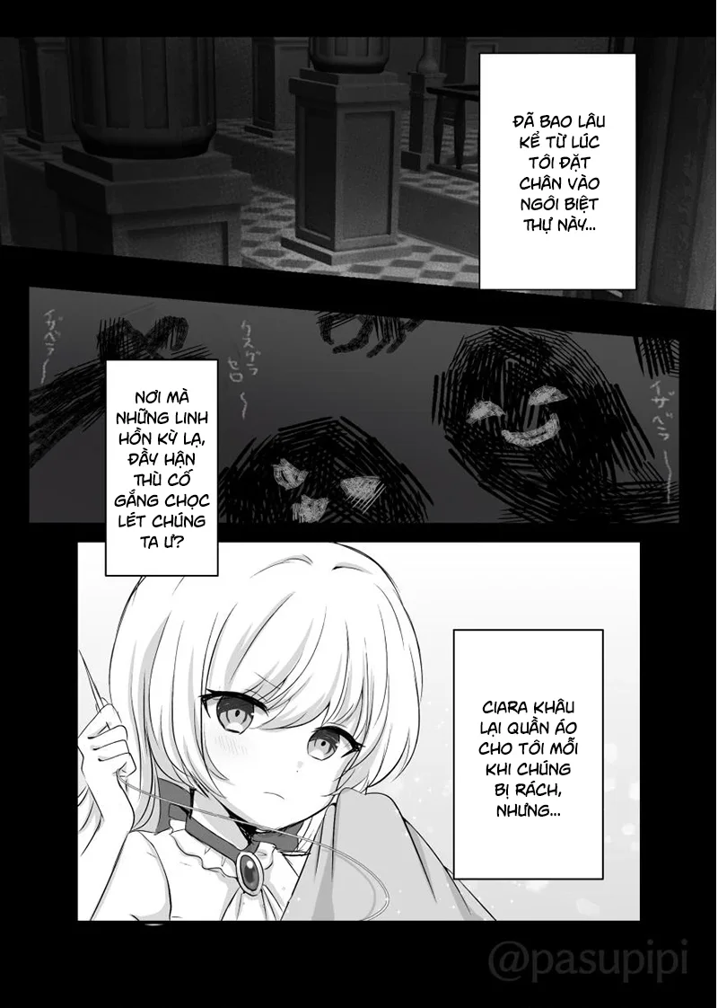 HentaiVN.net - Ảnh 2 - Câu chuyện về Elle bị linh hồn ác nhập và bắt nạt Lily - Oneshot