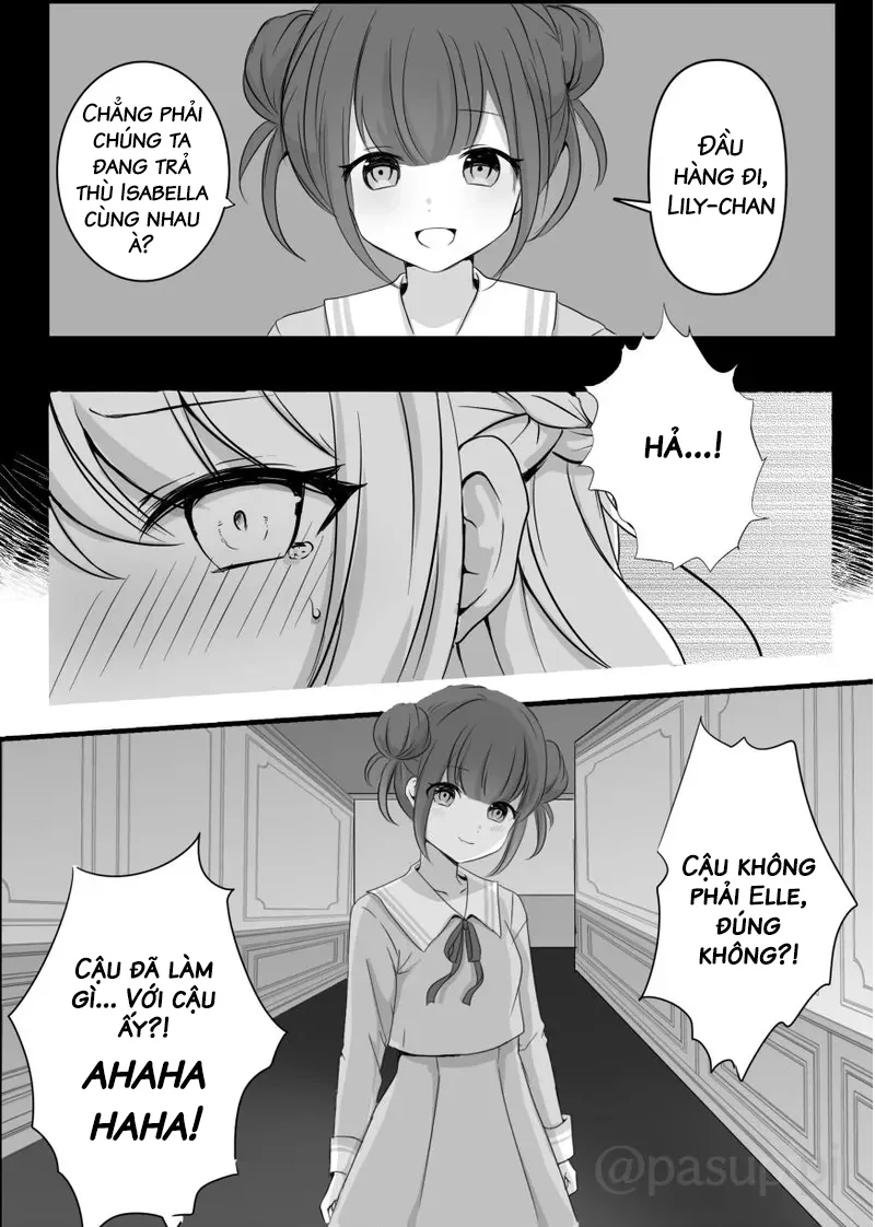 HentaiVN.net - Ảnh 7 - Câu chuyện về Elle bị linh hồn ác nhập và bắt nạt Lily - Oneshot