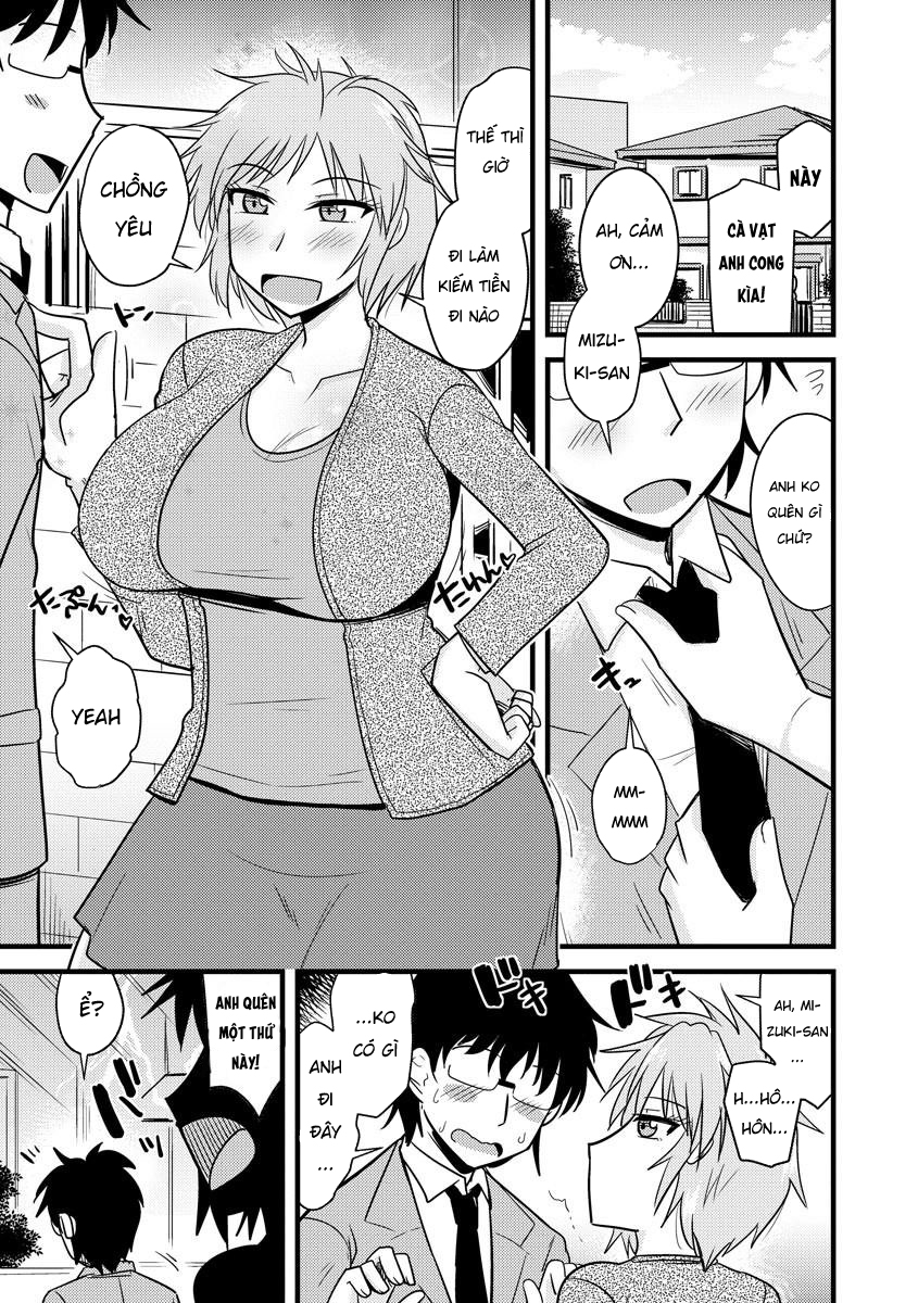HentaiVN.net - Ảnh 5 - Thôi miên cô vợ thằng hàng xóm [Yankee Tsuma no Honne to Tatemae] - Oneshot