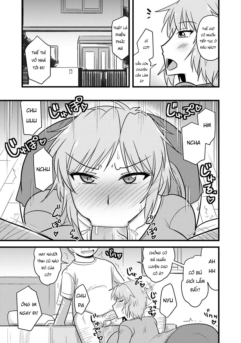 HentaiVN.net - Ảnh 9 - Thôi miên cô vợ thằng hàng xóm [Yankee Tsuma no Honne to Tatemae] - Oneshot