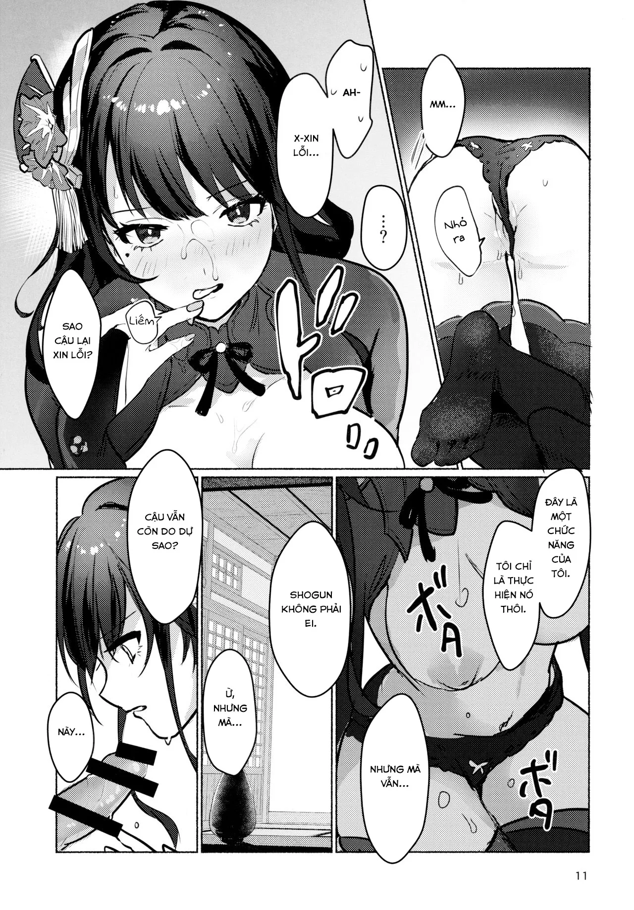 HentaiVN.net - Ảnh 12 - Raiden Shogun to xxx no Tokkun o Suru Hon [XXX Training with the Raiden Shogun] - Oneshot