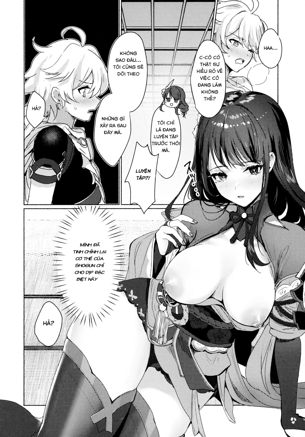 HentaiVN.net - Ảnh 9 - Raiden Shogun to xxx no Tokkun o Suru Hon [XXX Training with the Raiden Shogun] - Oneshot