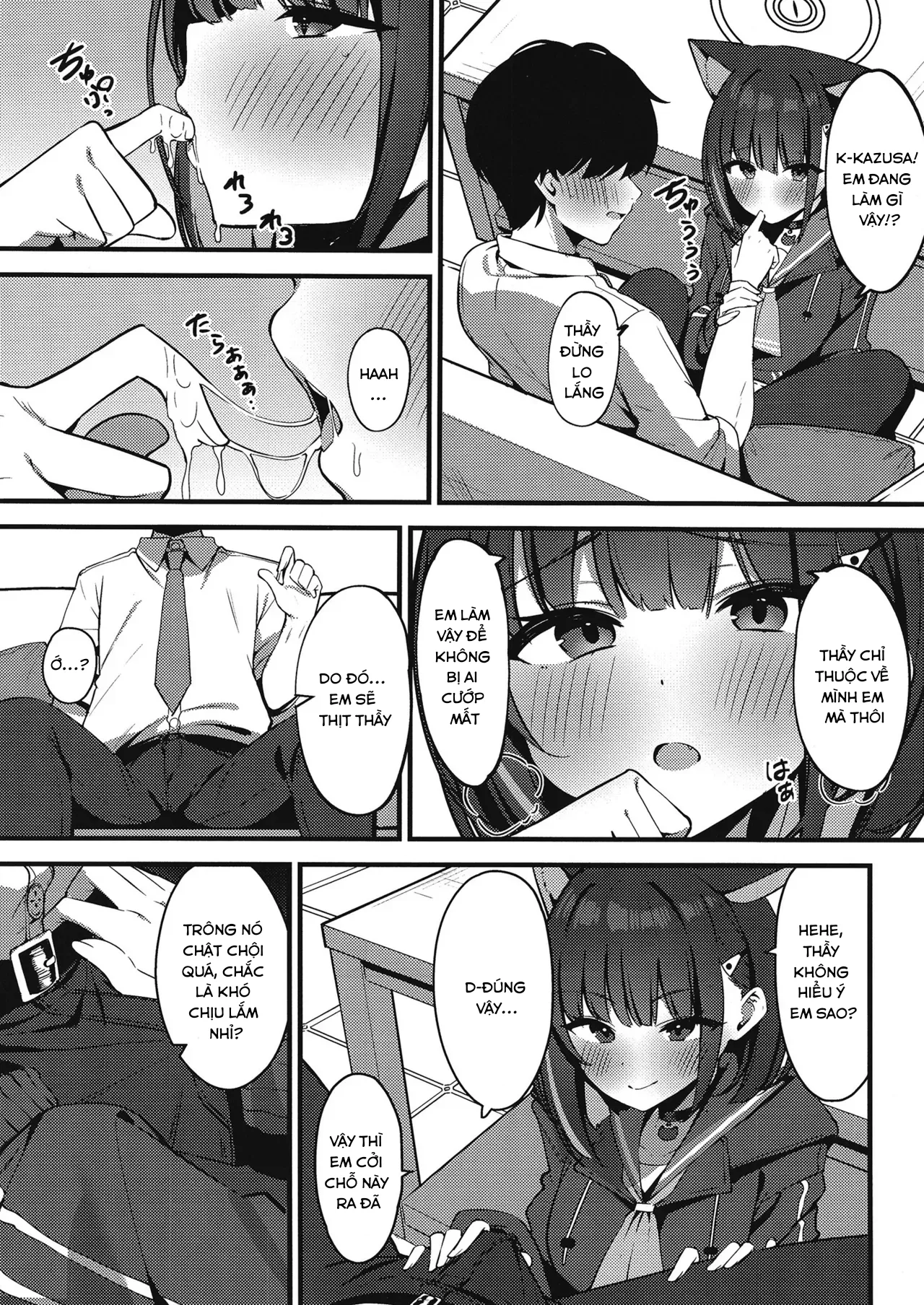 HentaiVN.net - Ảnh 4 - Sự Ghen Tị Của Kyouyama Kazusa - Oneshot
