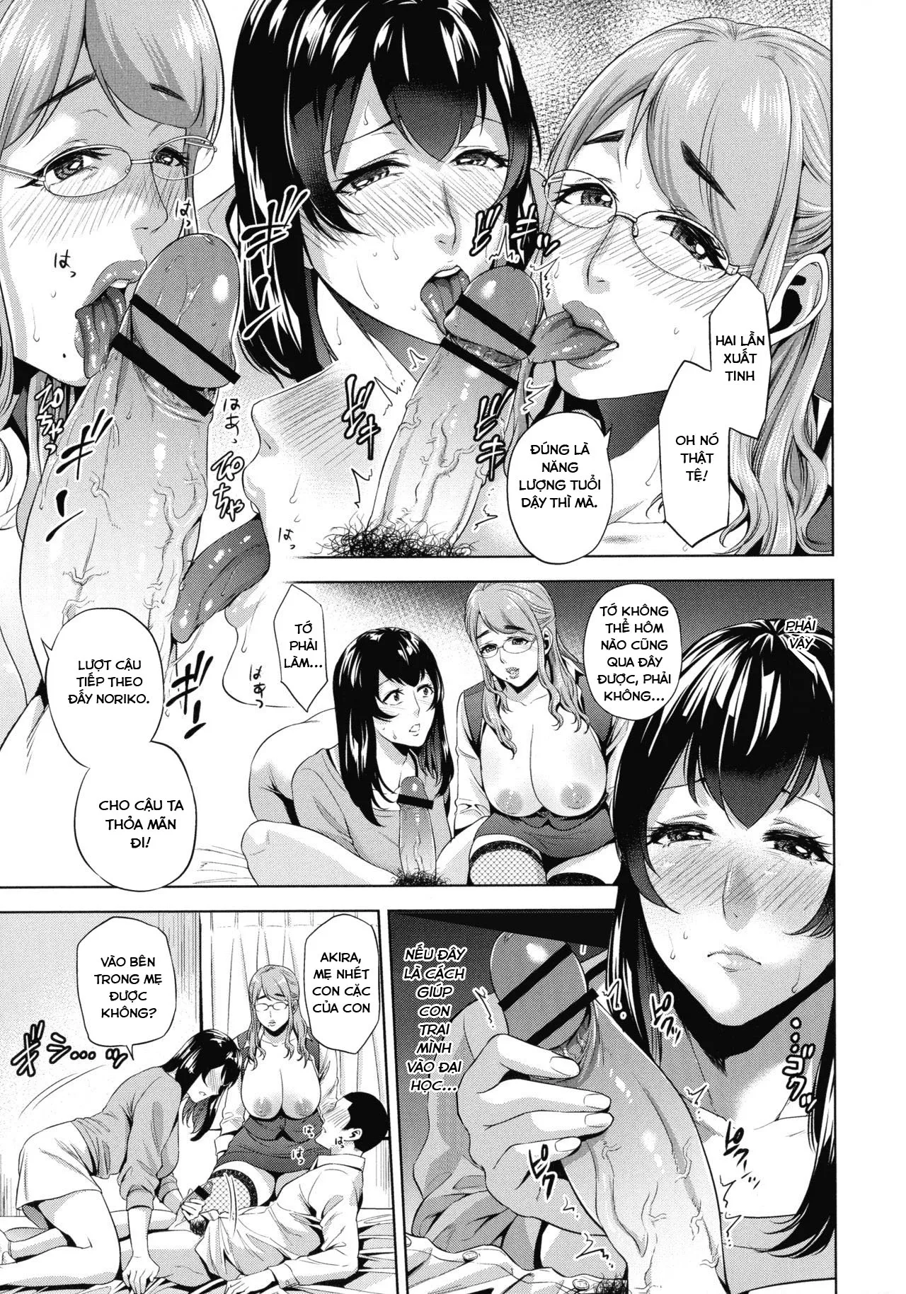 HentaiVN.net - Ảnh 12 - Gia sư, mẹ và tôi!!! [Kateikyoushi to Haha to Boku] - Oneshot