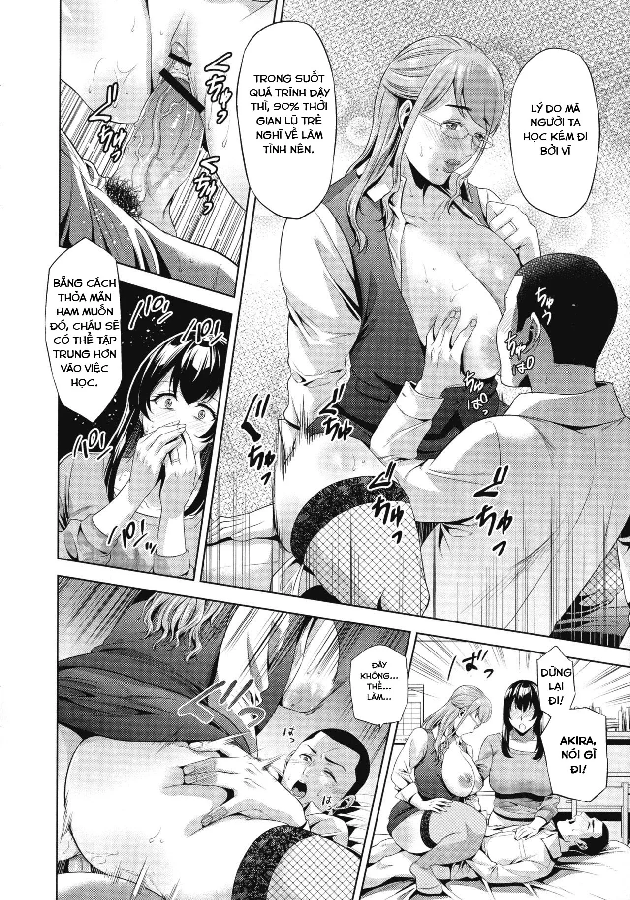 HentaiVN.net - Ảnh 7 - Gia sư, mẹ và tôi!!! [Kateikyoushi to Haha to Boku] - Oneshot