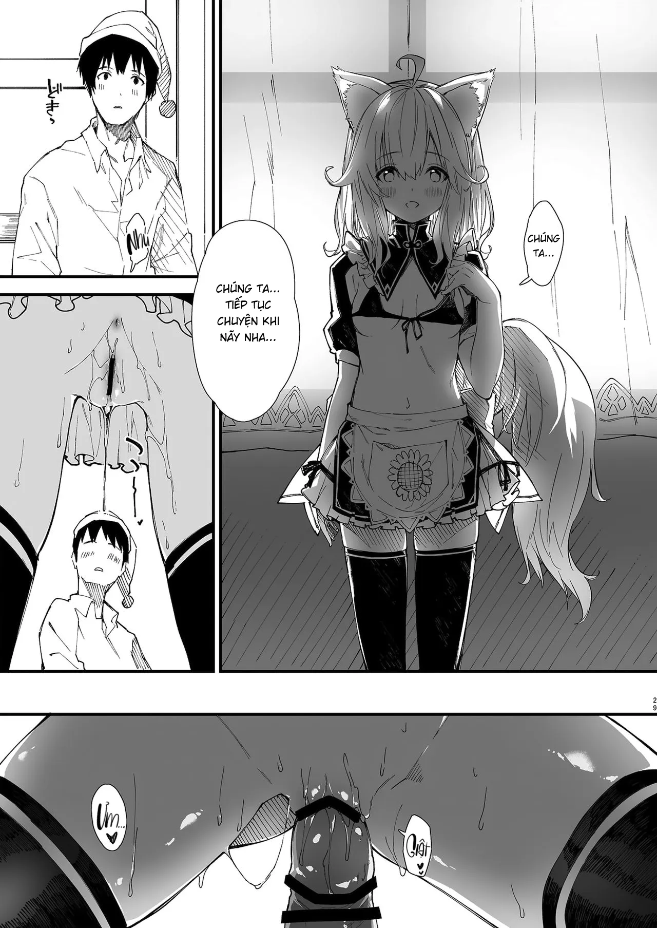 HentaiVN.net - Ảnh 27 - Sống Cùng Nàng Tai Thú [Kemomimi Maid to Ichaicha suru Hon, けもみみメイドといちゃいちゃする本] - Chương 1