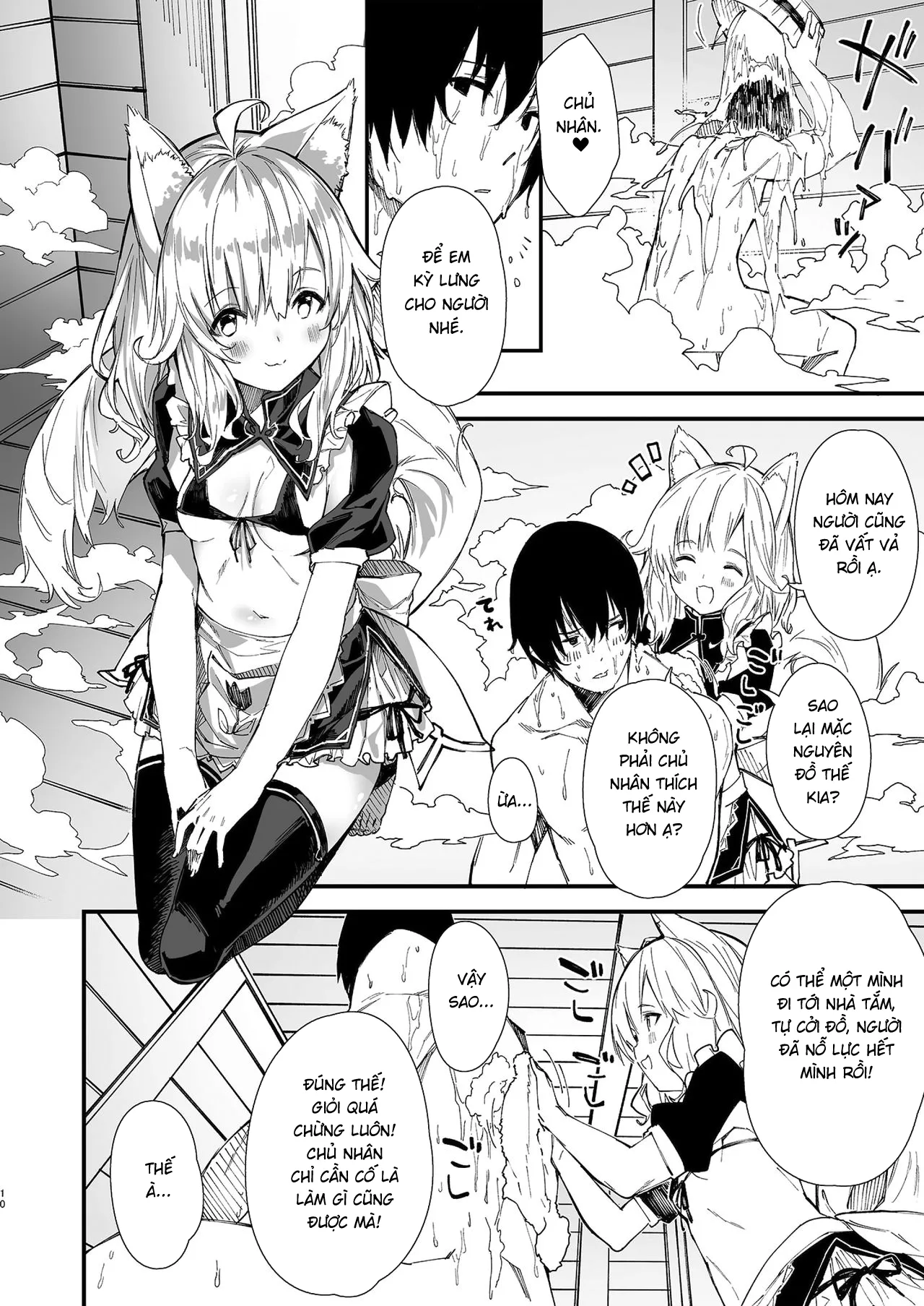 HentaiVN.net - Ảnh 8 - Sống Cùng Nàng Tai Thú [Kemomimi Maid to Ichaicha suru Hon, けもみみメイドといちゃいちゃする本] - Chương 1