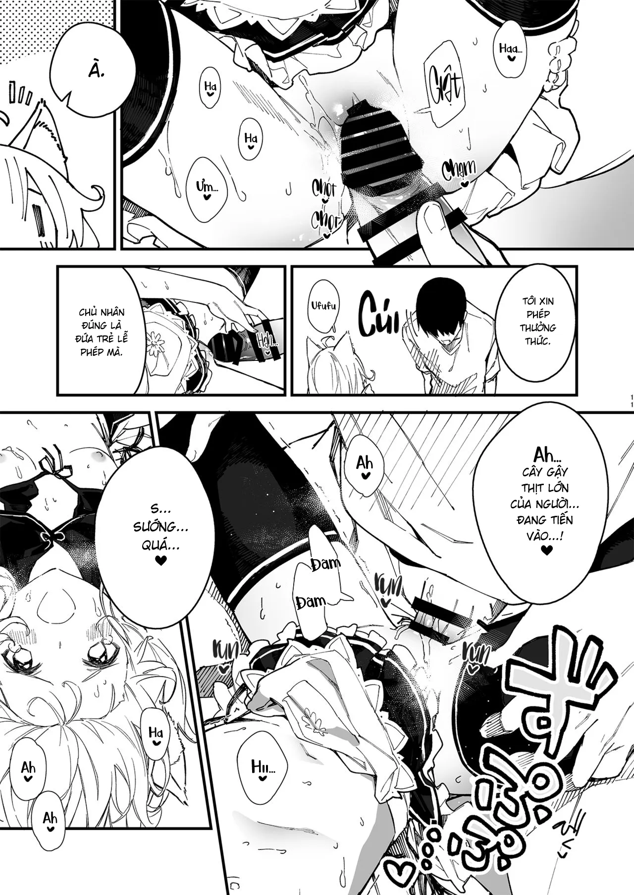 HentaiVN.net - Ảnh 9 - Sống Cùng Nàng Tai Thú [Kemomimi Maid to Ichaicha suru Hon, けもみみメイドといちゃいちゃする本] - Chương 2