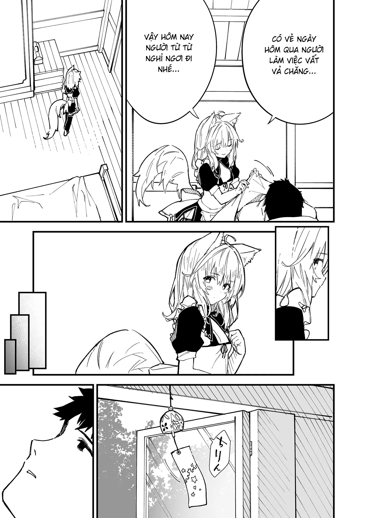 HentaiVN.net - Ảnh 3 - Sống Cùng Nàng Tai Thú [Kemomimi Maid to Ichaicha suru Hon, けもみみメイドといちゃいちゃする本] - Ngoại truyện 2