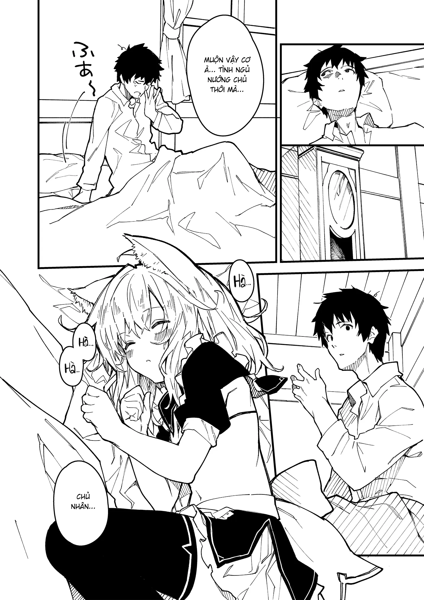 HentaiVN.net - Ảnh 4 - Sống Cùng Nàng Tai Thú [Kemomimi Maid to Ichaicha suru Hon, けもみみメイドといちゃいちゃする本] - Ngoại truyện 2