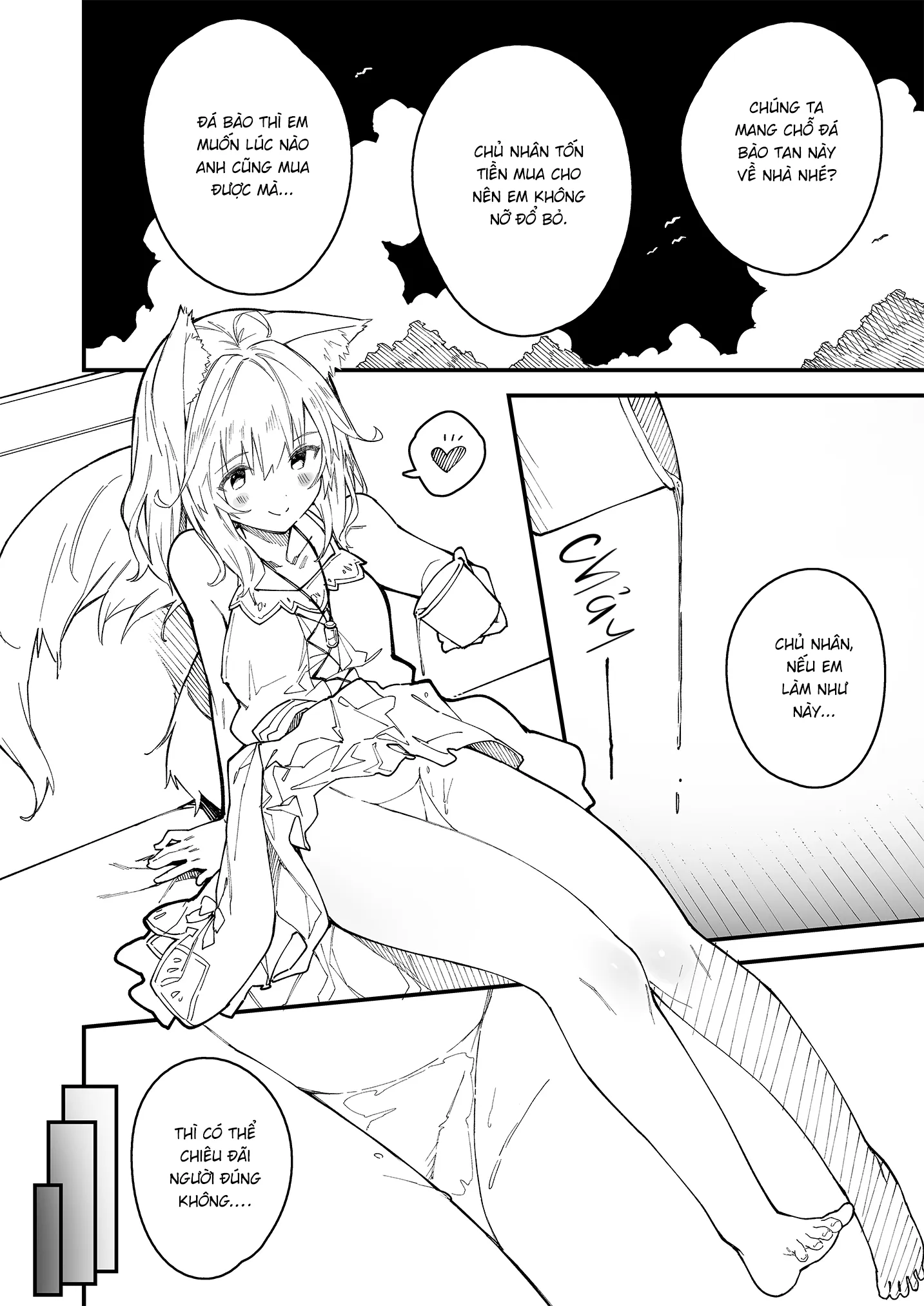 HentaiVN.net - Ảnh 8 - Sống Cùng Nàng Tai Thú [Kemomimi Maid to Ichaicha suru Hon, けもみみメイドといちゃいちゃする本] - Ngoại truyện 3
