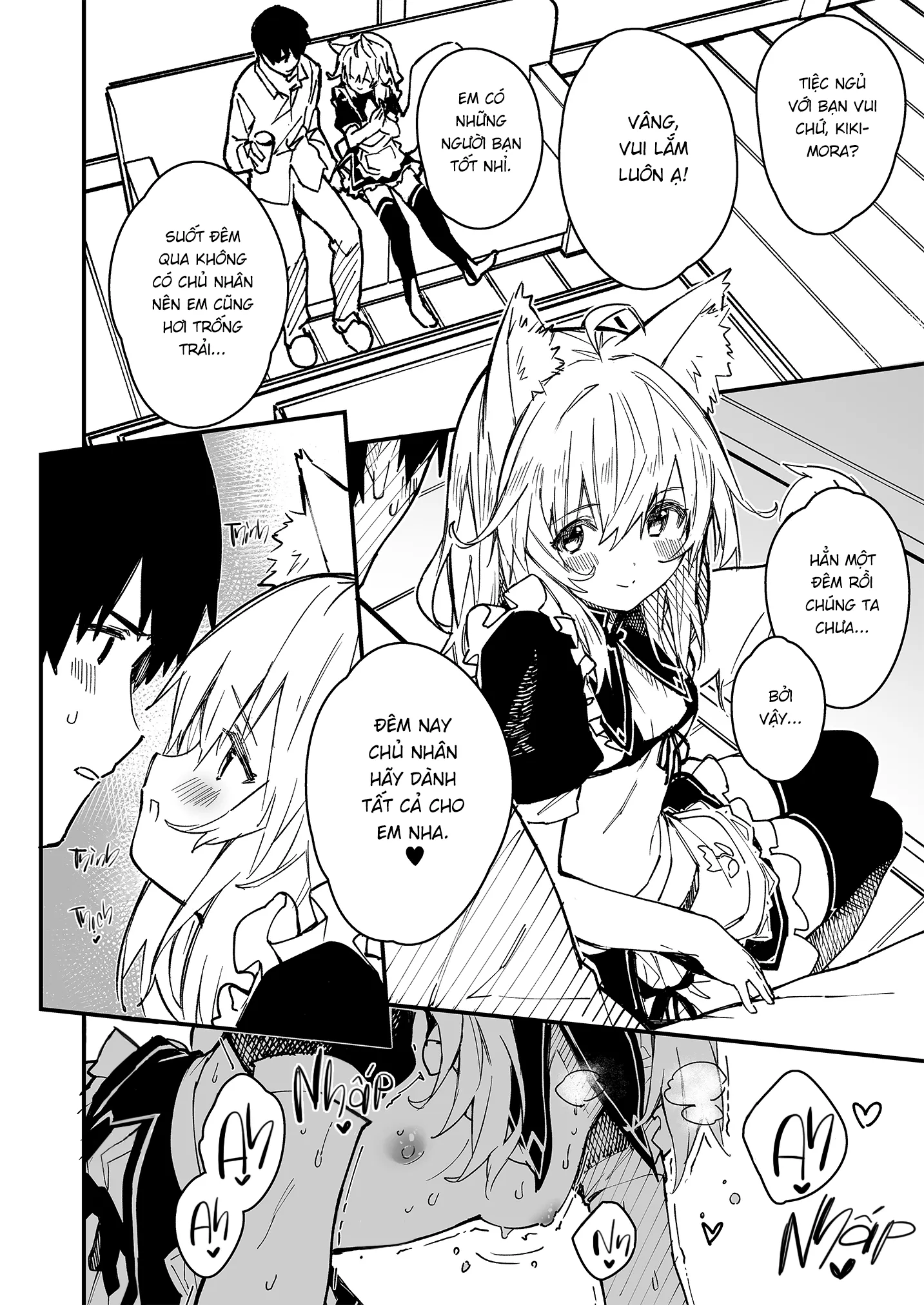 HentaiVN.net - Ảnh 8 - Sống Cùng Nàng Tai Thú [Kemomimi Maid to Ichaicha suru Hon, けもみみメイドといちゃいちゃする本] - Ngoại truyện 6