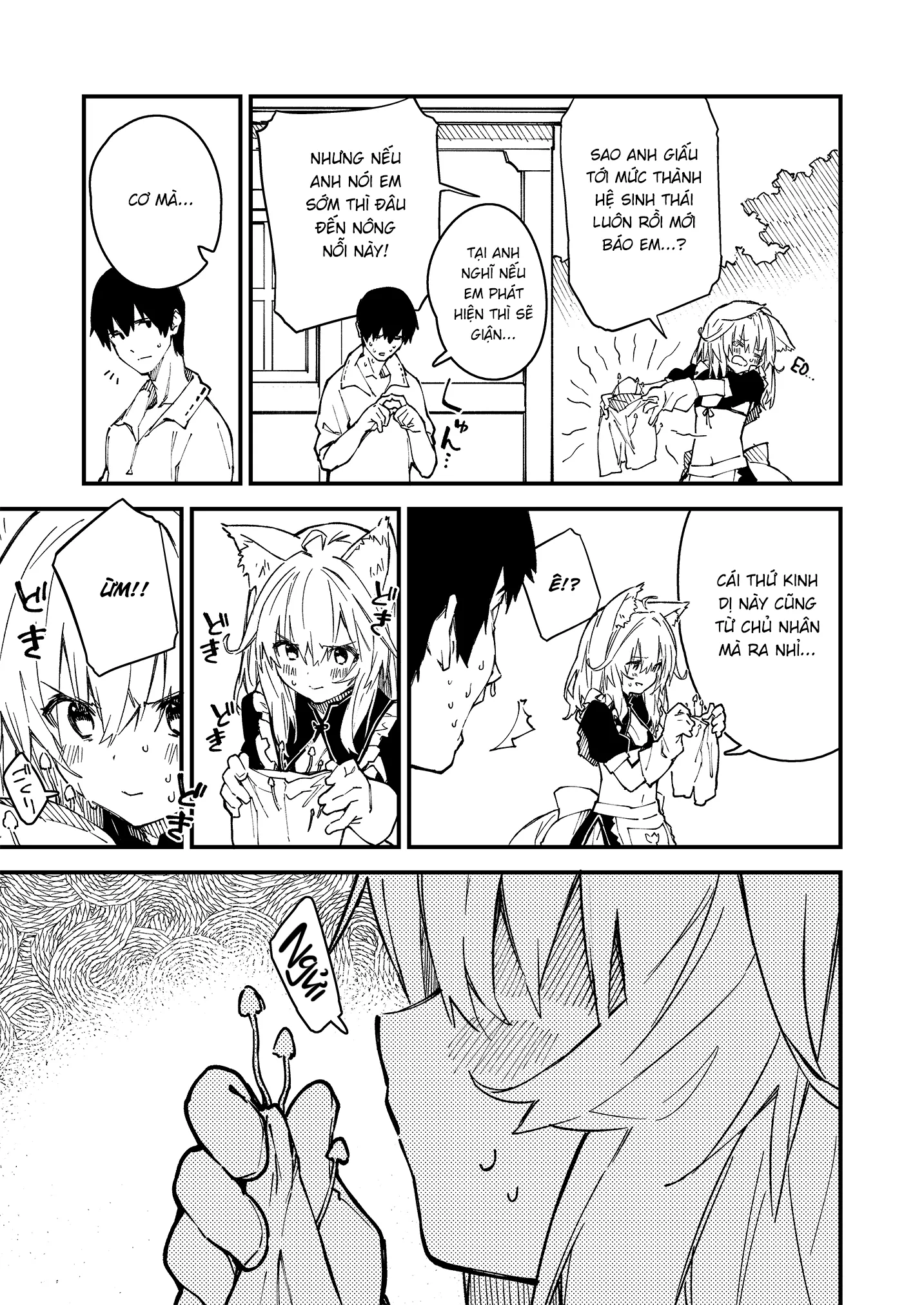 HentaiVN.net - Ảnh 4 - Sống Cùng Nàng Tai Thú [Kemomimi Maid to Ichaicha suru Hon, けもみみメイドといちゃいちゃする本] - Ngoại truyện 9