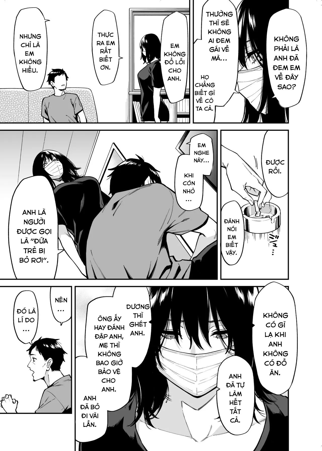 HentaiVN.net - Ảnh 17 - Đi bụi và ông chú trung niên. [The Runaway And The Middle-Aged Man; Hirowareta Onnanoko to Oji-san no Hanashi] - Oneshot