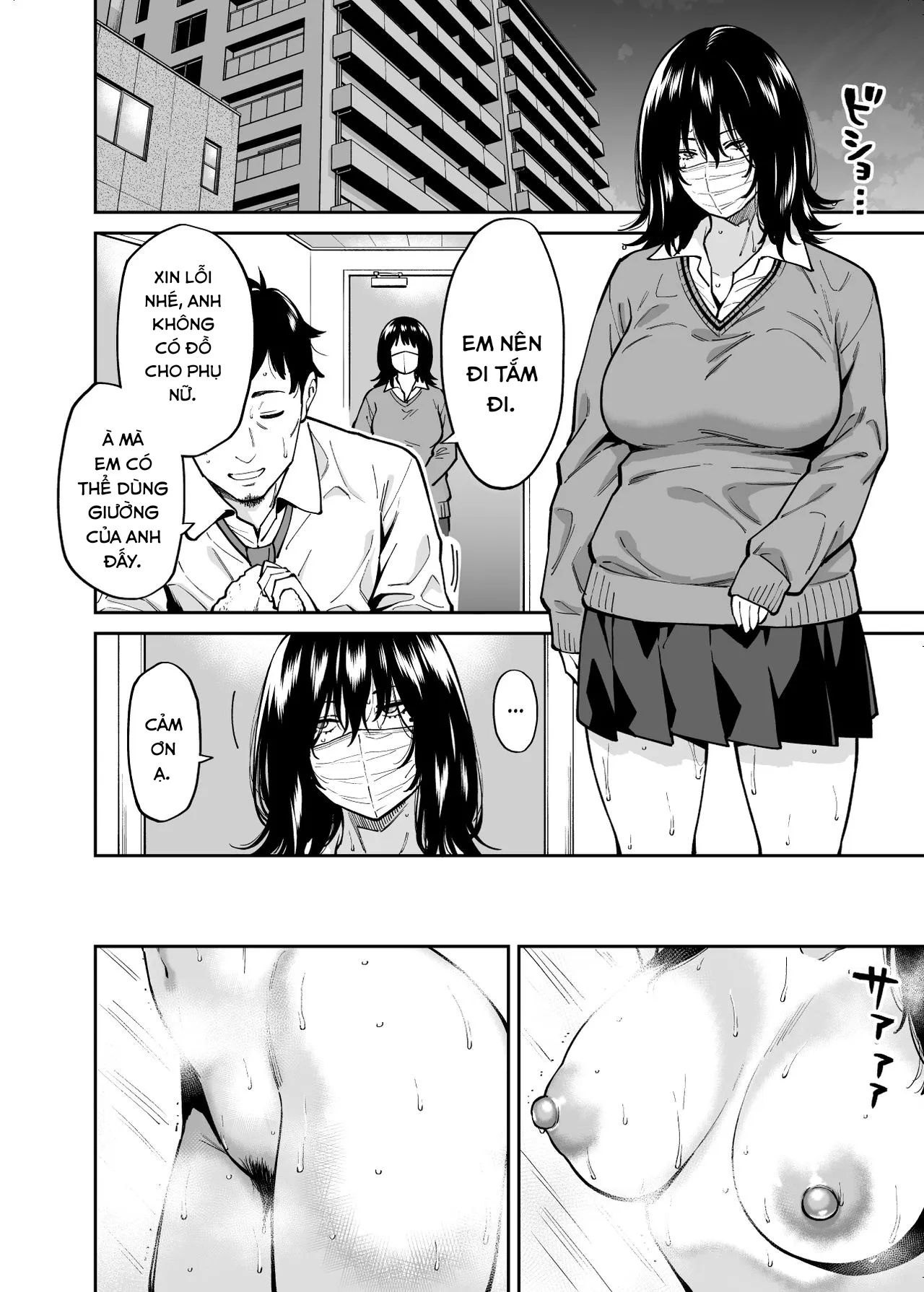 HentaiVN.net - Ảnh 4 - Đi bụi và ông chú trung niên. [The Runaway And The Middle-Aged Man; Hirowareta Onnanoko to Oji-san no Hanashi] - Oneshot