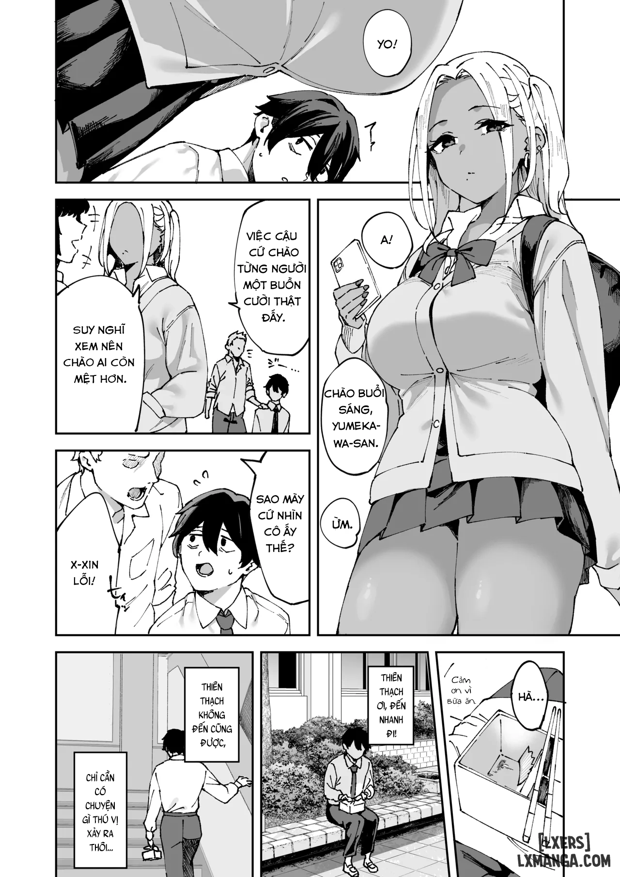 HentaiVN.net - Ảnh 3 - Kurasu no Kuro Gyaru to Sefure ni Natta hanashi - One Shot