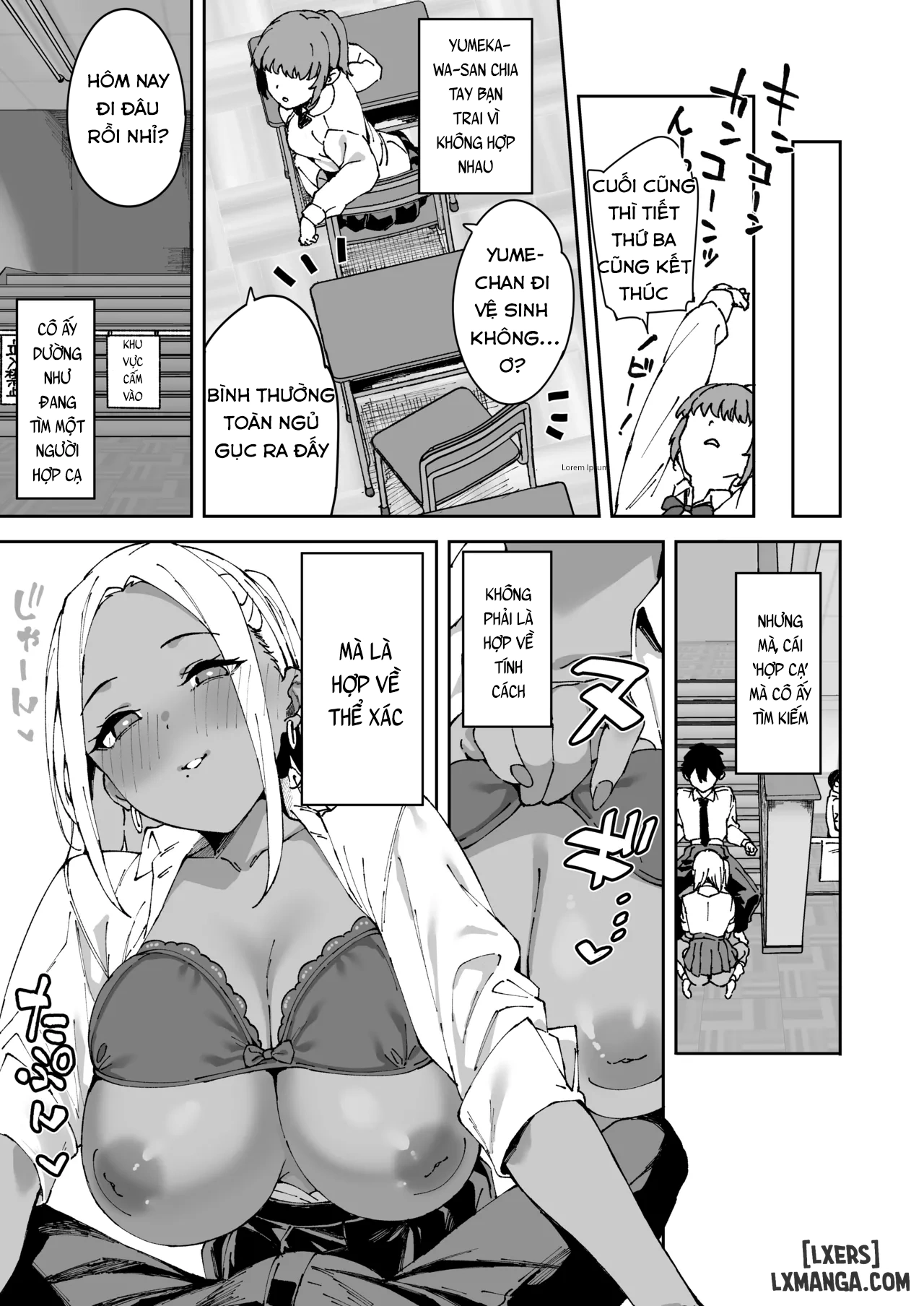 HentaiVN.net - Ảnh 22 - Kurasu no Kuro Gyaru to Sefure ni Natta hanashi - One Shot