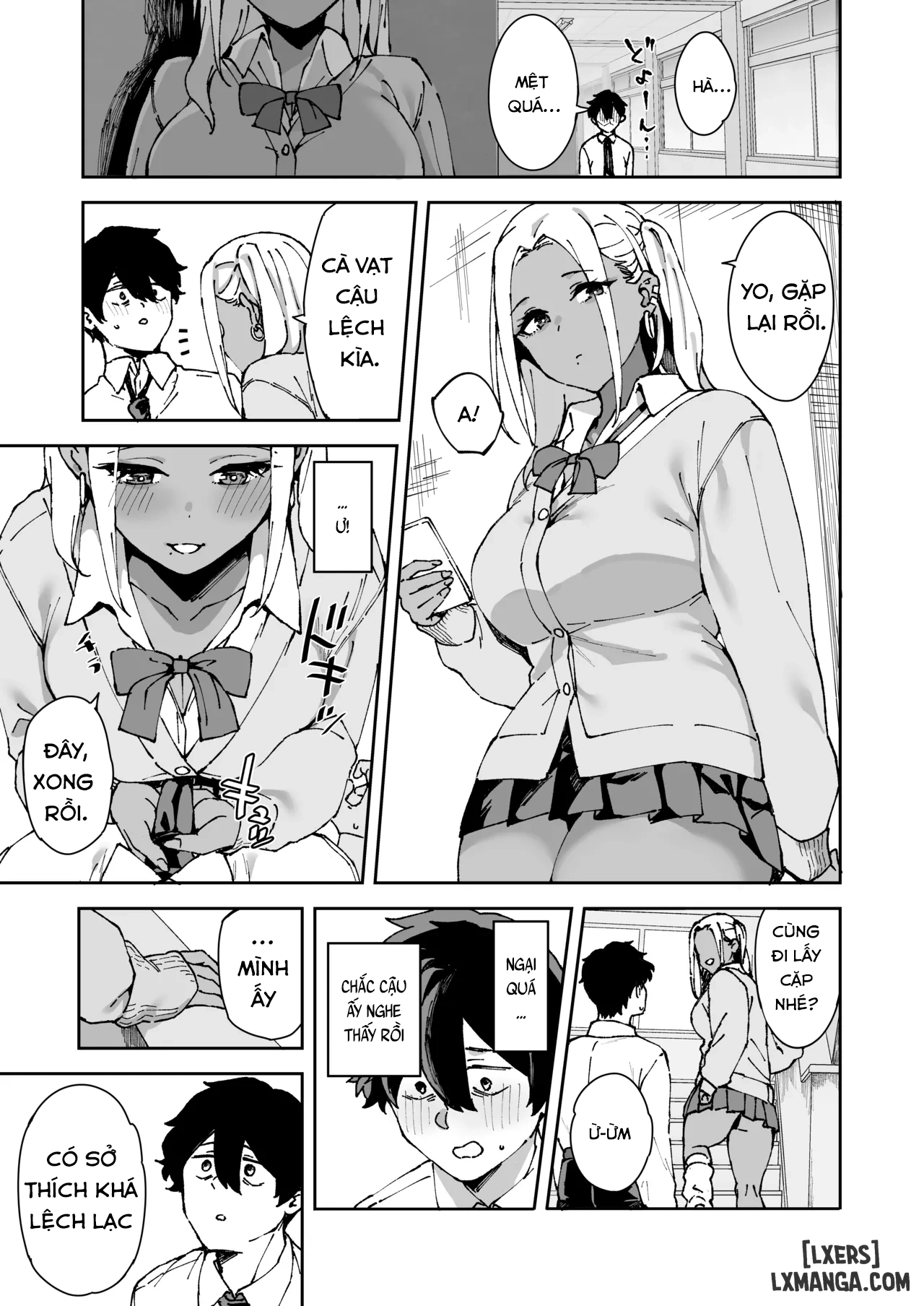 HentaiVN.net - Ảnh 34 - Kurasu no Kuro Gyaru to Sefure ni Natta hanashi - One Shot
