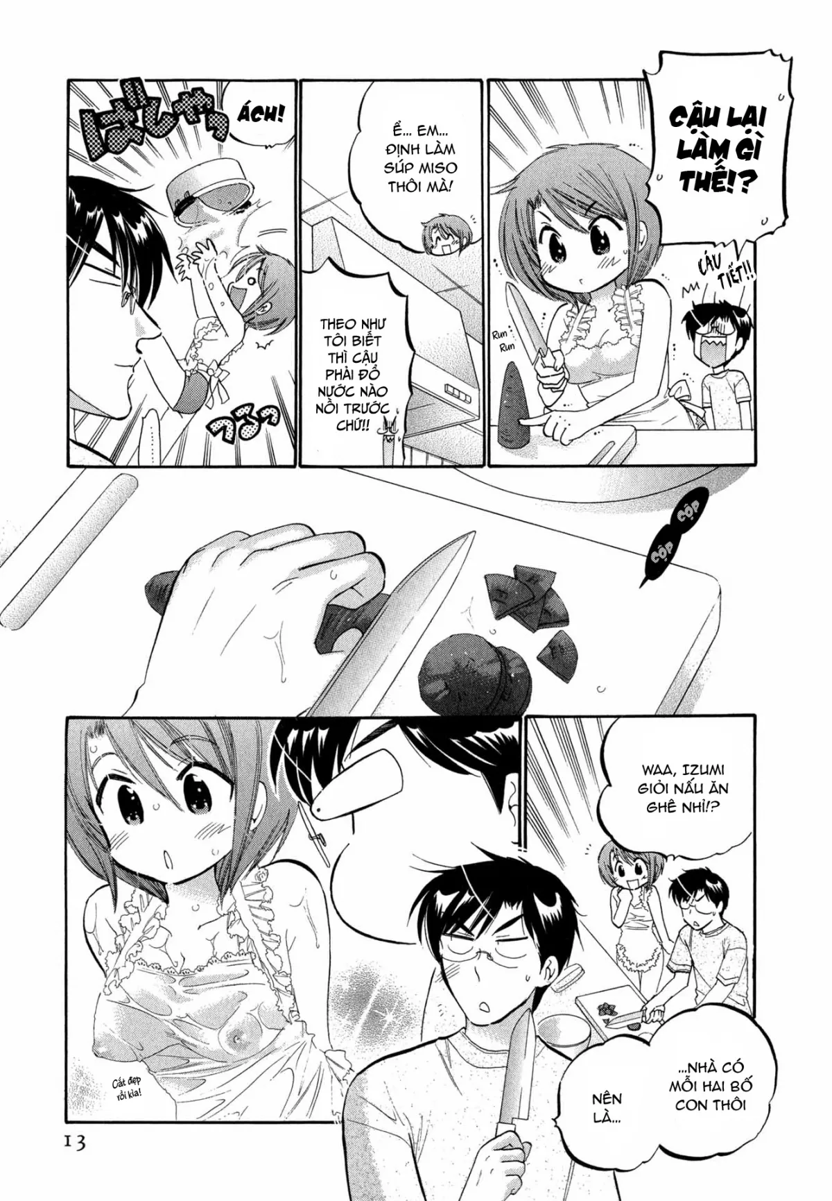 HentaiVN.net - Ảnh 12 - Vợ tôi là chủ tịch hội học sinh [Okusama wa Seito Kaichou; My Wife is Captain of Student Council] - Chap 1: Hôn thứ của vợ tôi
