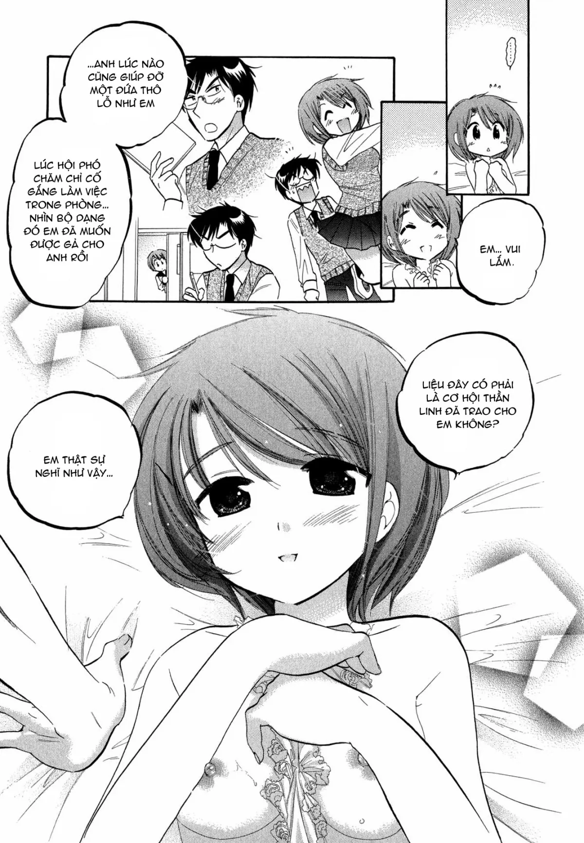 HentaiVN.net - Ảnh 22 - Vợ tôi là chủ tịch hội học sinh [Okusama wa Seito Kaichou; My Wife is Captain of Student Council] - Chap 1: Hôn thứ của vợ tôi