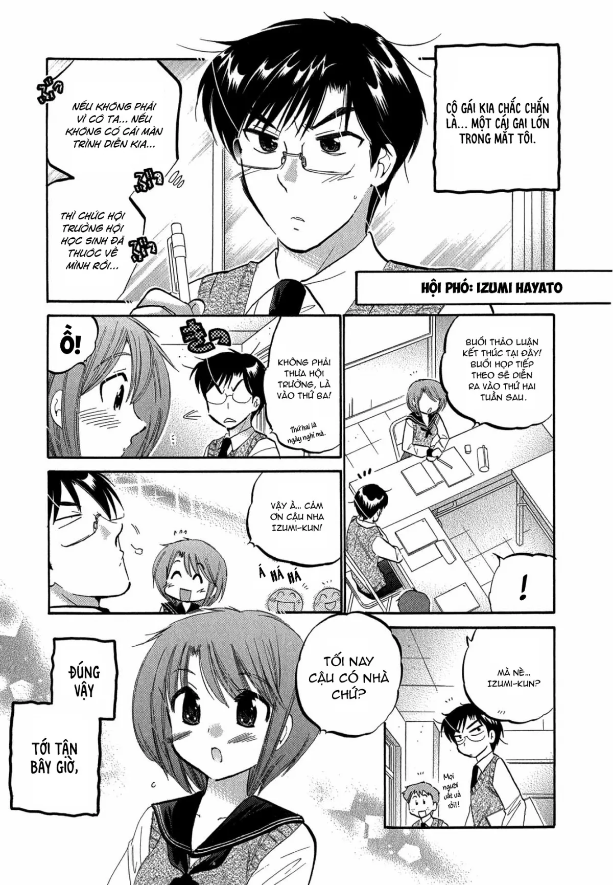 HentaiVN.net - Ảnh 6 - Vợ tôi là chủ tịch hội học sinh [Okusama wa Seito Kaichou; My Wife is Captain of Student Council] - Chap 1: Hôn thứ của vợ tôi