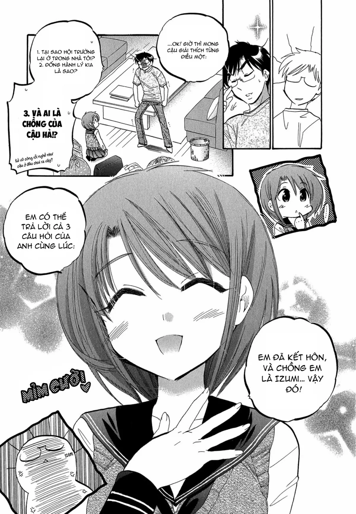 HentaiVN.net - Ảnh 8 - Vợ tôi là chủ tịch hội học sinh [Okusama wa Seito Kaichou; My Wife is Captain of Student Council] - Chap 1: Hôn thứ của vợ tôi
