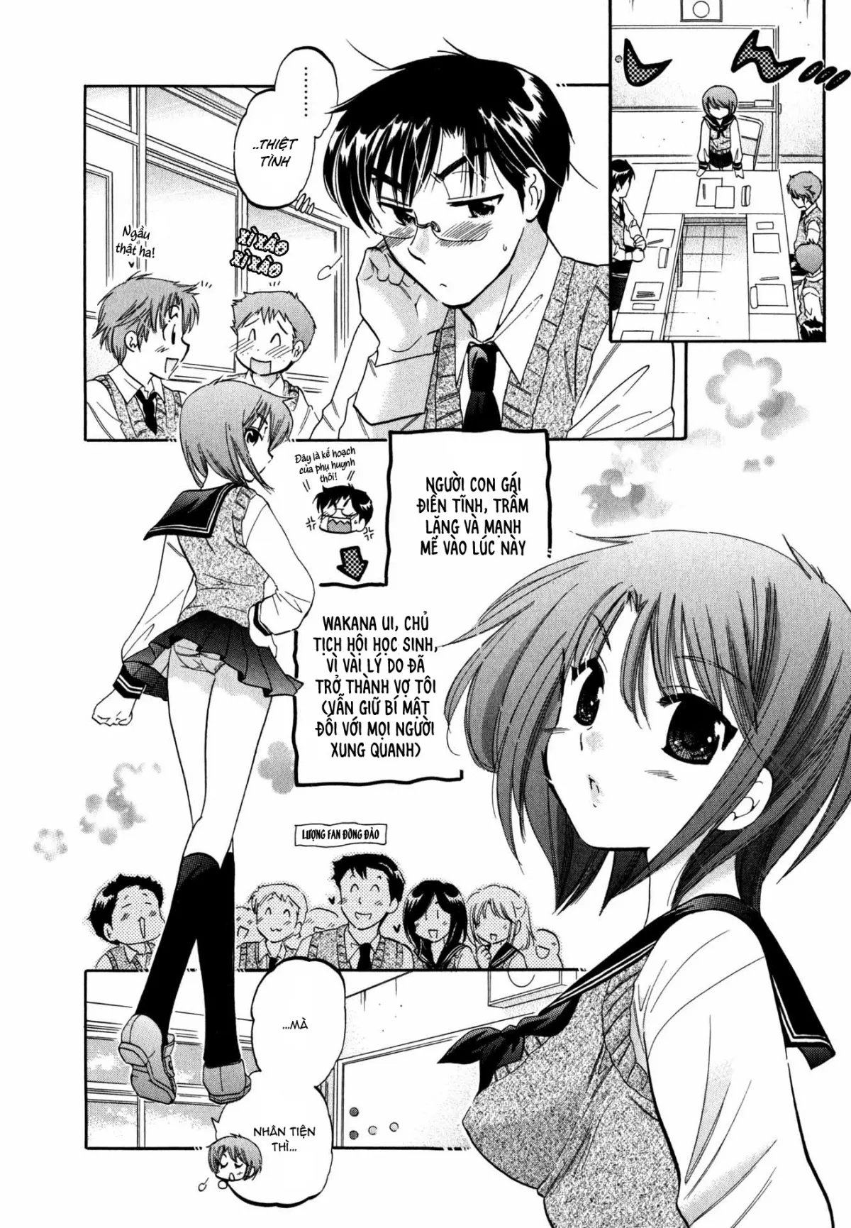 HentaiVN.net - Ảnh 6 - Vợ tôi là chủ tịch hội học sinh [Okusama wa Seito Kaichou; My Wife is Captain of Student Council] - Chap 2: Vợ tôi học bài