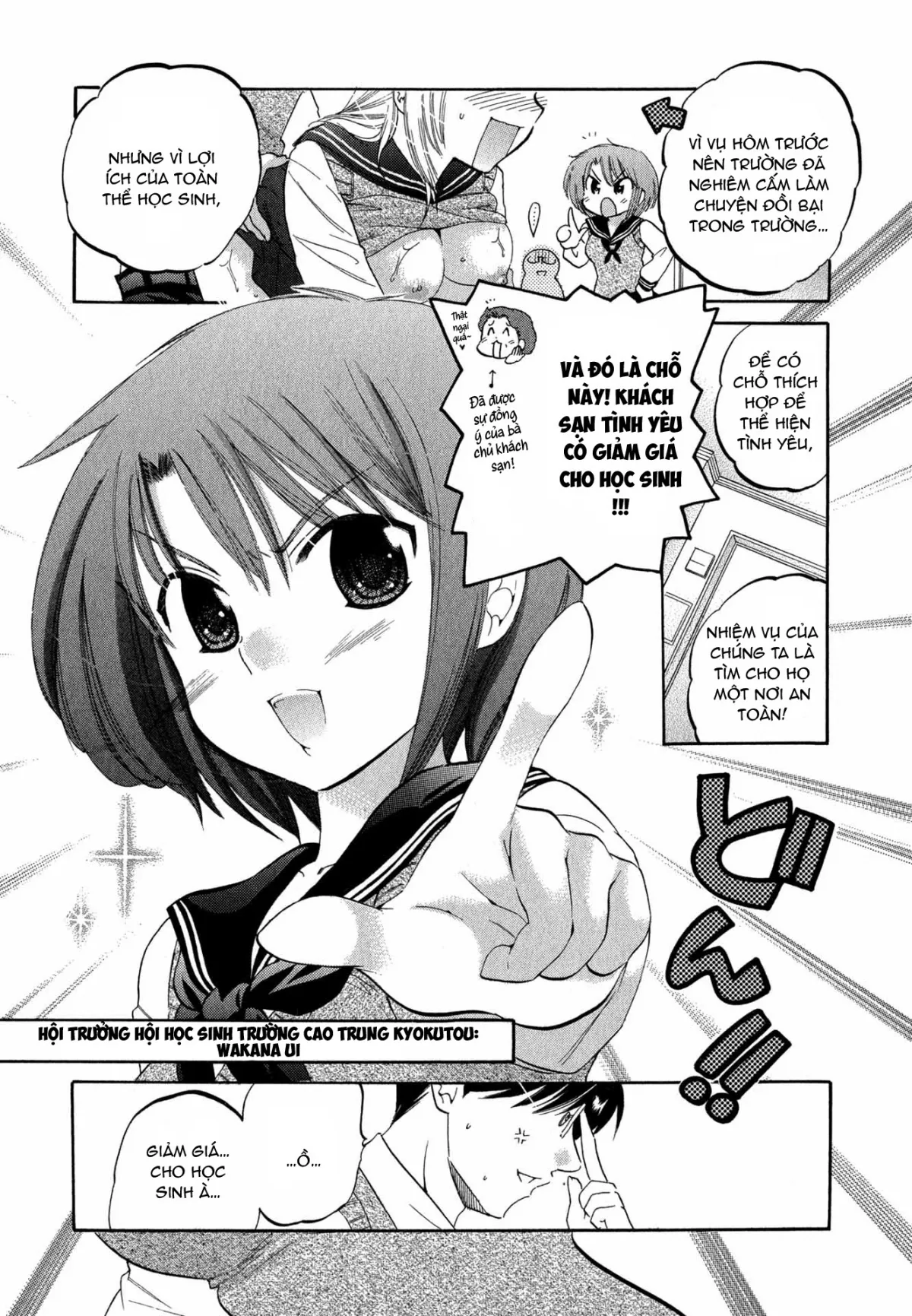 HentaiVN.net - Ảnh 3 - Vợ tôi là chủ tịch hội học sinh [Okusama wa Seito Kaichou; My Wife is Captain of Student Council] - Chap 3: Vợ tôi đi thị sát