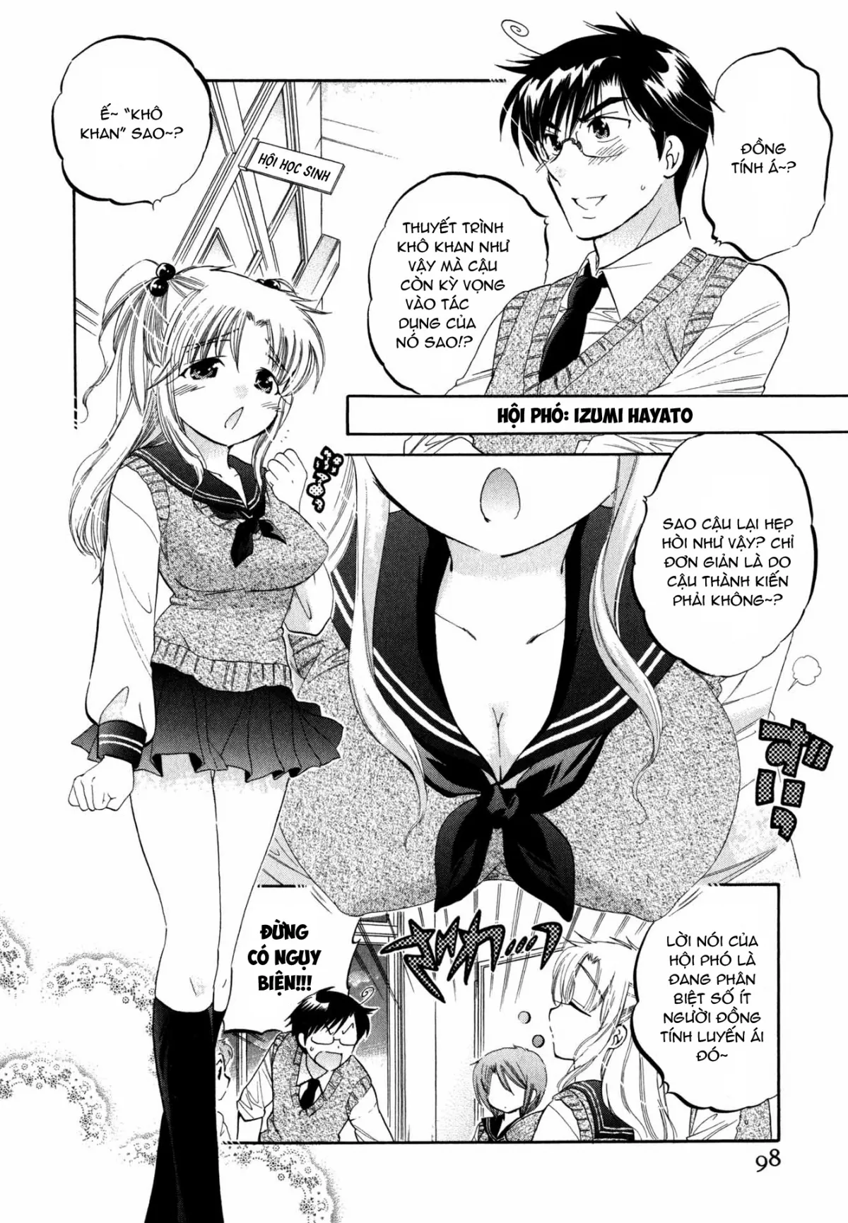HentaiVN.net - Ảnh 4 - Vợ tôi là chủ tịch hội học sinh [Okusama wa Seito Kaichou; My Wife is Captain of Student Council] - Chap 5: Vợ tôi đi thị sát lần 2