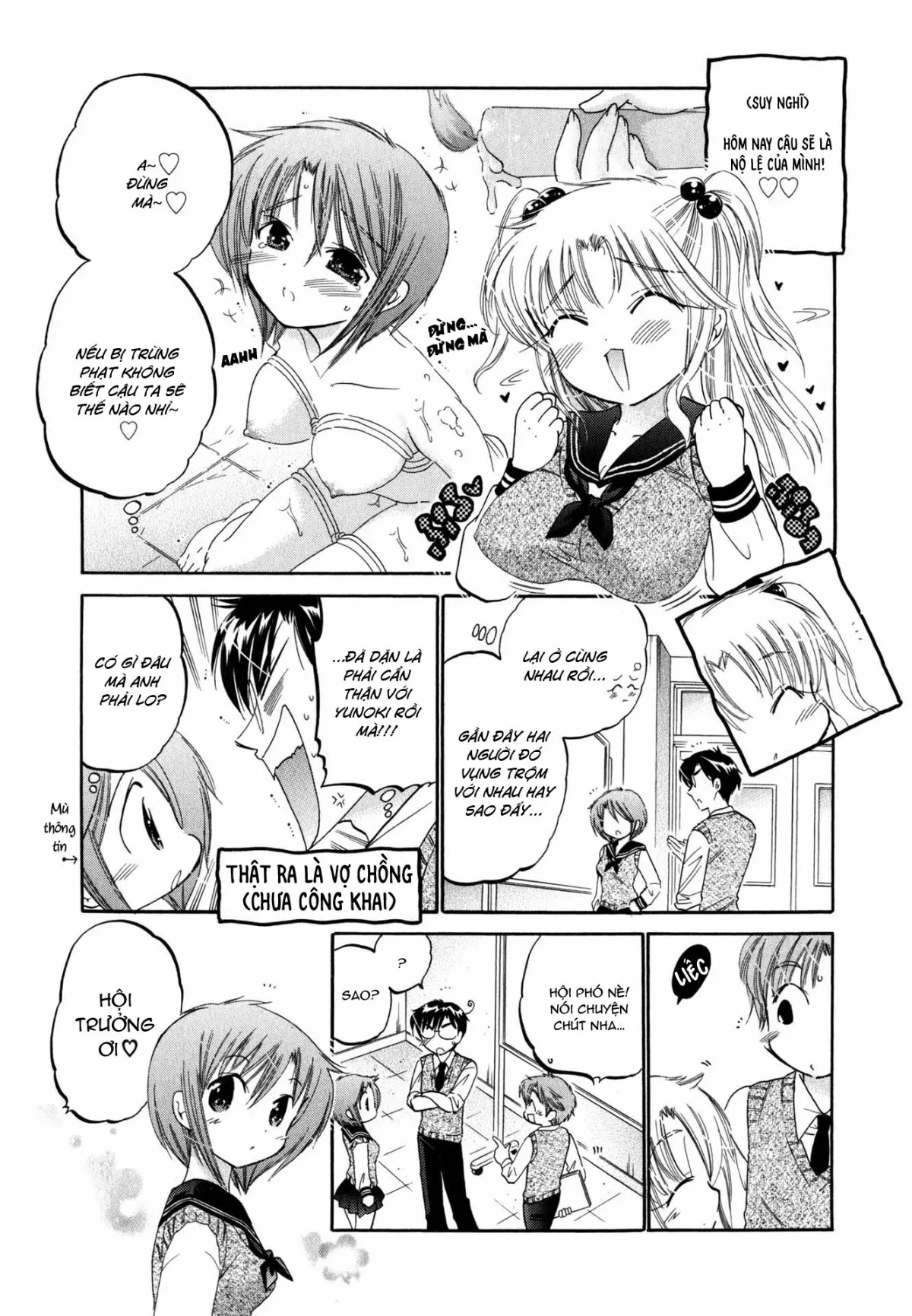 HentaiVN.net - Ảnh 7 - Vợ tôi là chủ tịch hội học sinh [Okusama wa Seito Kaichou; My Wife is Captain of Student Council] - Chap 5: Vợ tôi đi thị sát lần 2