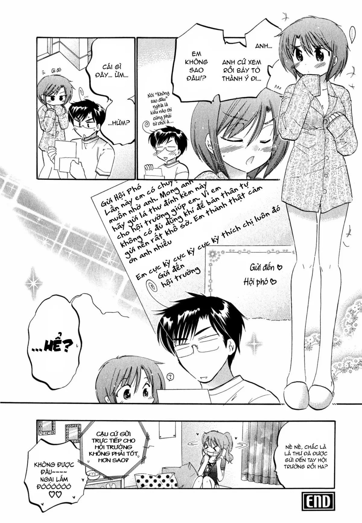 HentaiVN.net - Ảnh 22 - Vợ tôi là chủ tịch hội học sinh [Okusama wa Seito Kaichou; My Wife is Captain of Student Council] - Chap 6: Vợ tôi giận dỗi