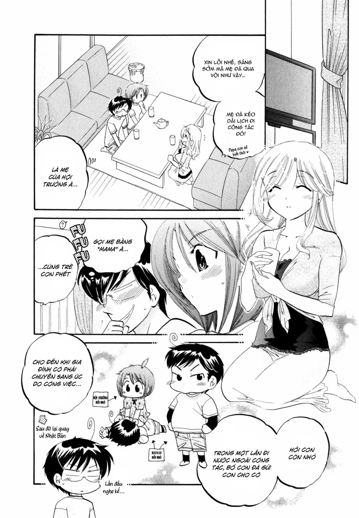 HentaiVN.net - Ảnh 6 - Vợ tôi là chủ tịch hội học sinh [Okusama wa Seito Kaichou; My Wife is Captain of Student Council] - Chap 7: Vợ tôi và mẹ vợ