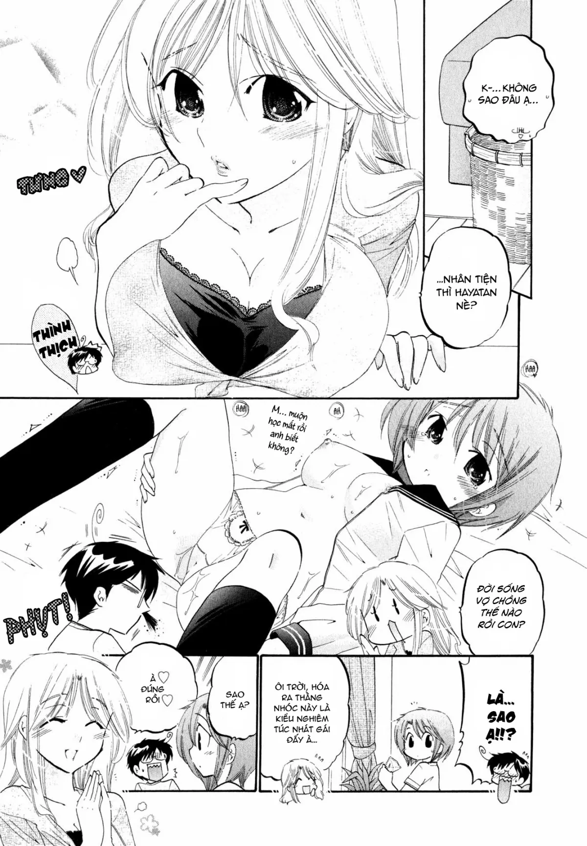 HentaiVN.net - Ảnh 9 - Vợ tôi là chủ tịch hội học sinh [Okusama wa Seito Kaichou; My Wife is Captain of Student Council] - Chap 7: Vợ tôi và mẹ vợ