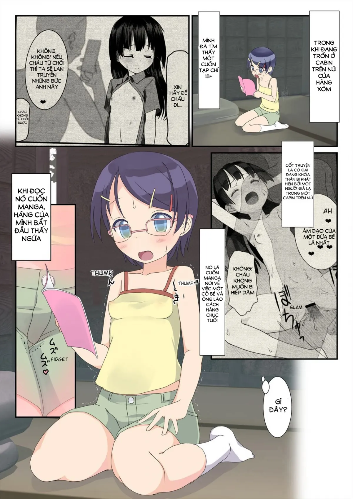 HentaiVN.net - Ảnh 4 - Rape ni Akogareteru Onnanoko ga Yamagoya ni Hitori de Itara [If A Rape Loving Girl is Alone in a Mountain] - Oneshot