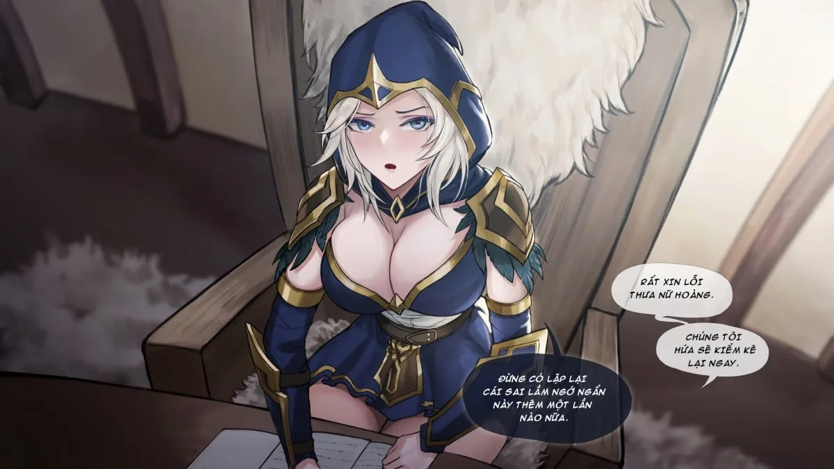 HentaiVN.net - Ảnh 3 - Cách Ashe Giải Toả Stress [The Queens Stress-Relieving Activity] - Oneshot
