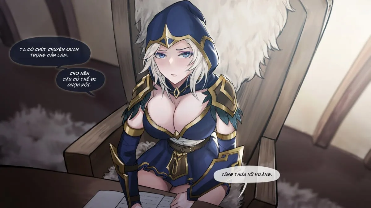 HentaiVN.net - Ảnh 5 - Cách Ashe Giải Toả Stress [The Queens Stress-Relieving Activity] - Oneshot